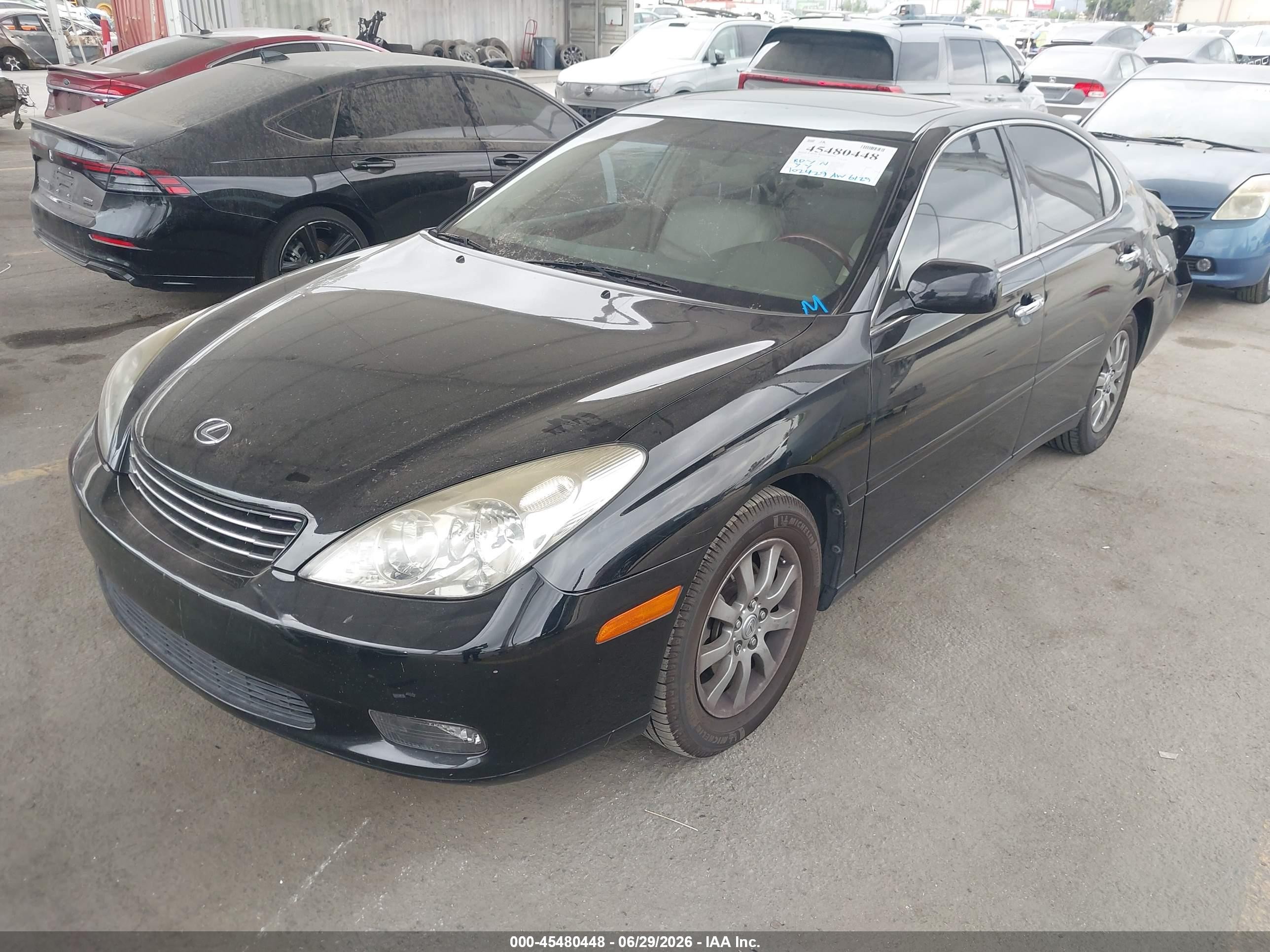 2002 Lexus Es 300   Black vin: JTHBF30G325031172