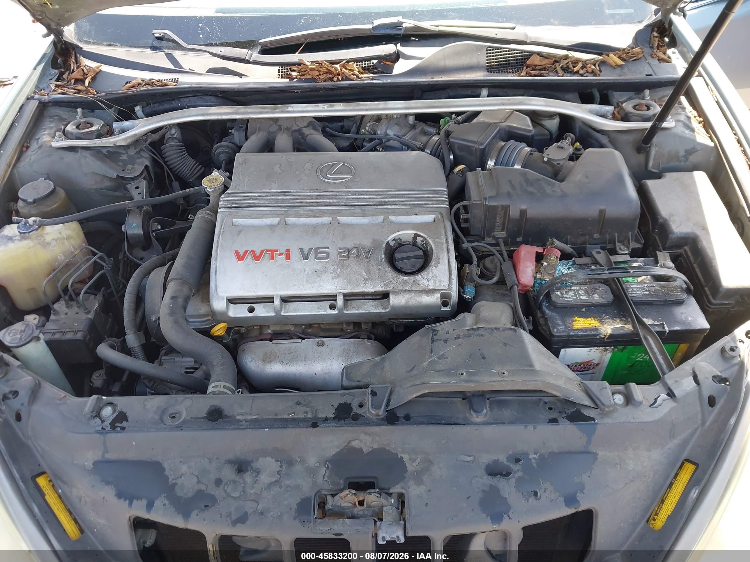 2003 Lexus Es 300   Gray vin: JTHBF30G330125258