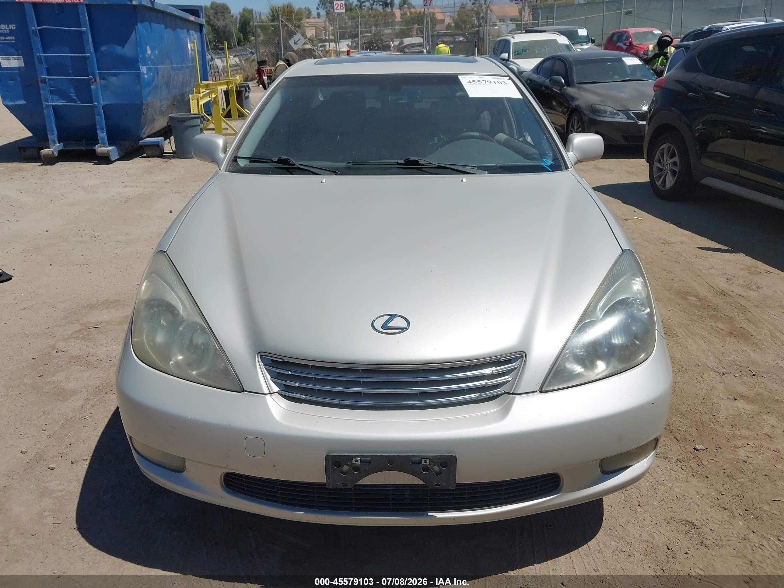 2003 Lexus Es 300   Серебряный vin: JTHBF30G330138690