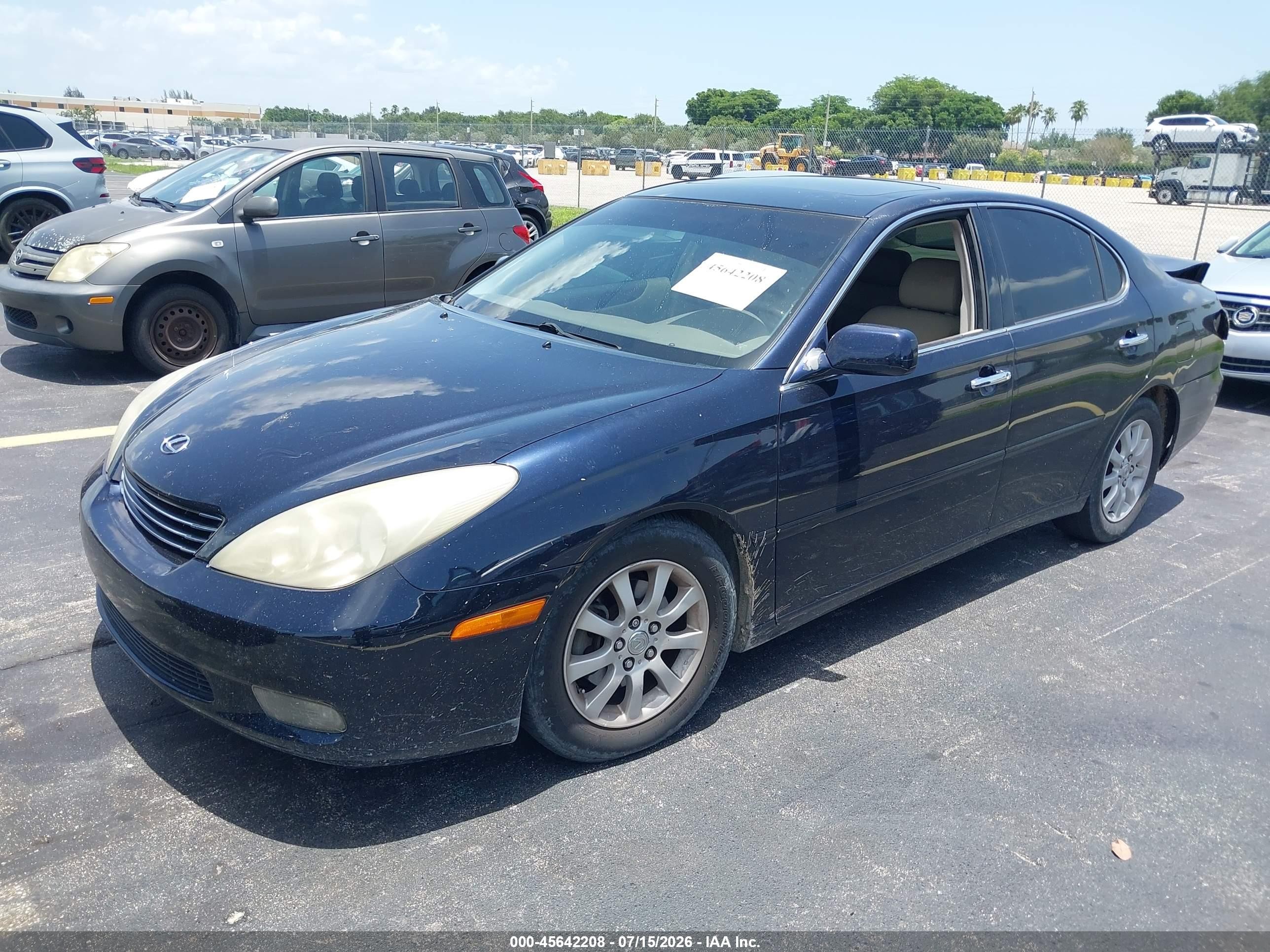 2003 Lexus Es 300   Blue vin: JTHBF30G336009622