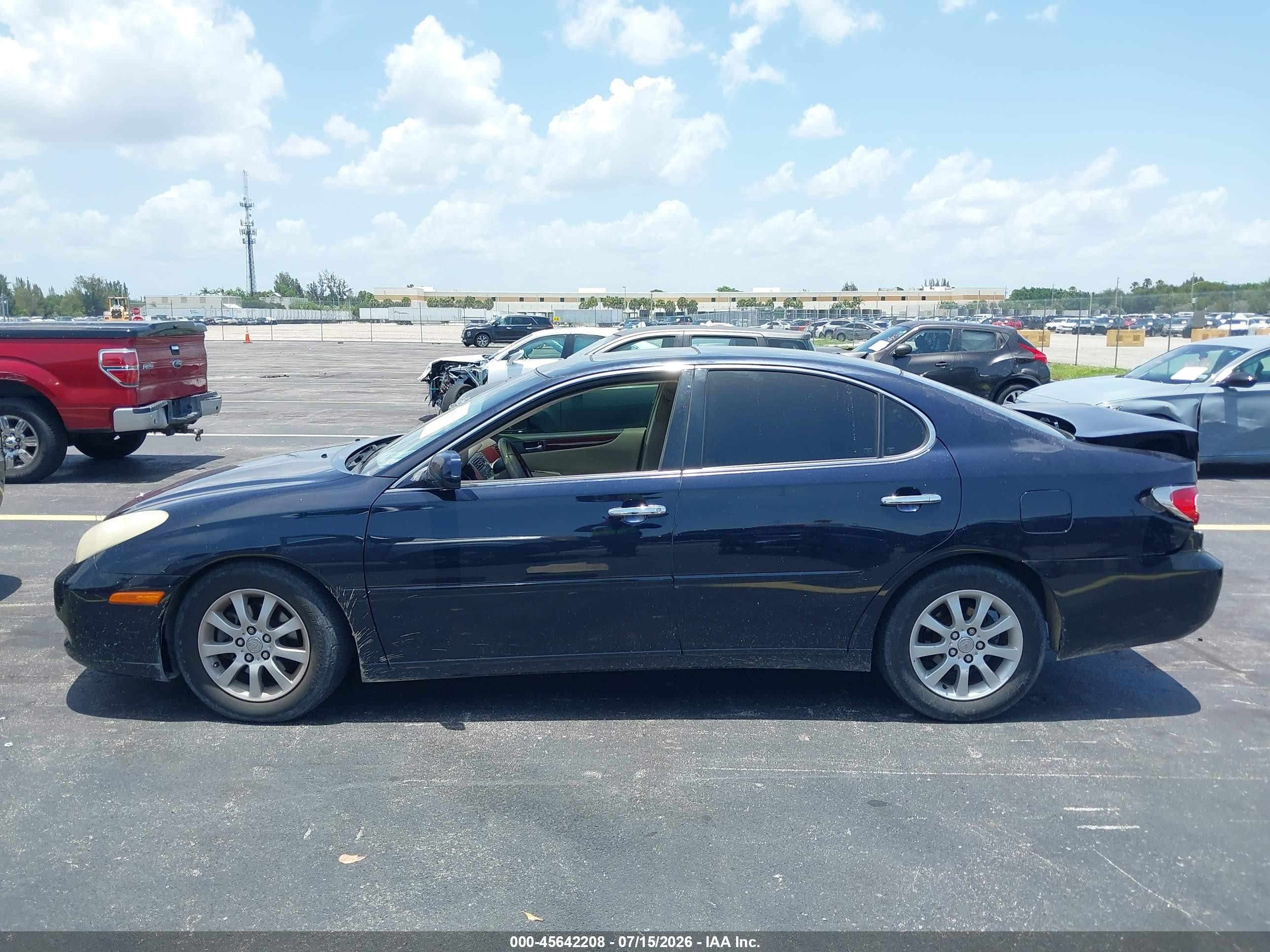 2003 Lexus Es 300   Blue vin: JTHBF30G336009622