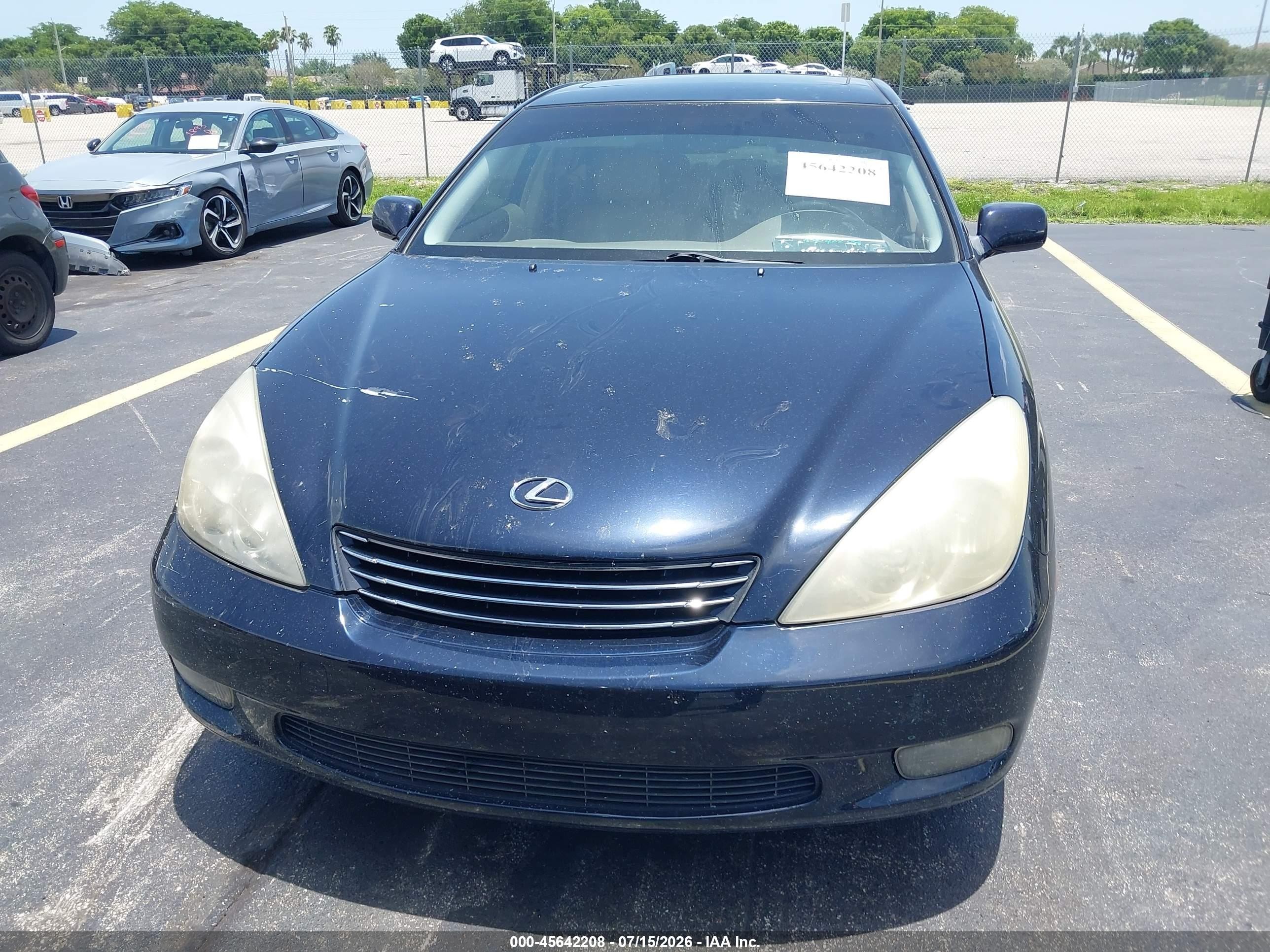 2003 Lexus Es 300   Blue vin: JTHBF30G336009622