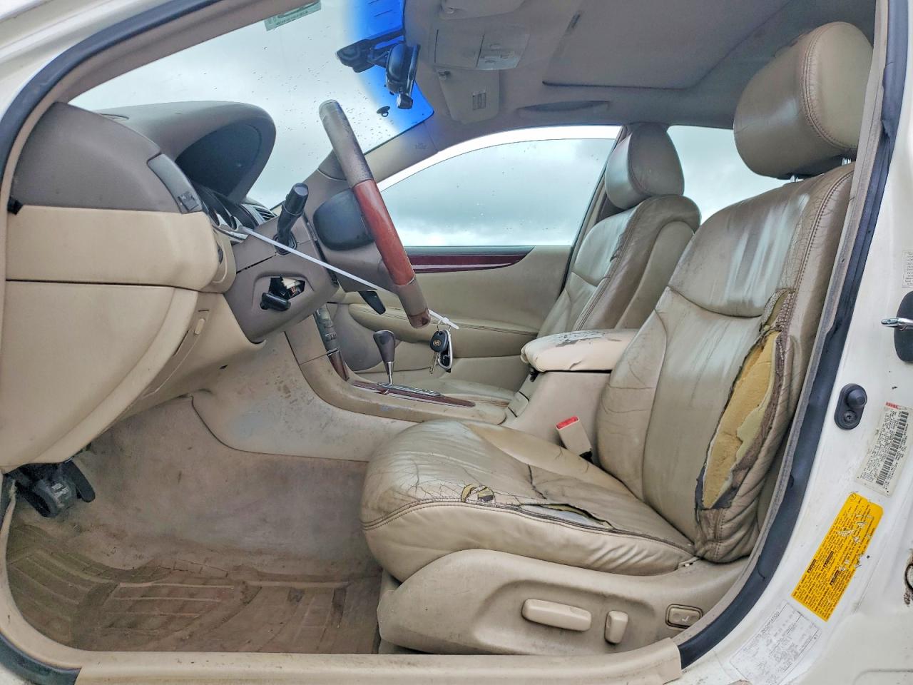 2002 Lexus Es 300 White vin: JTHBF30G420030707