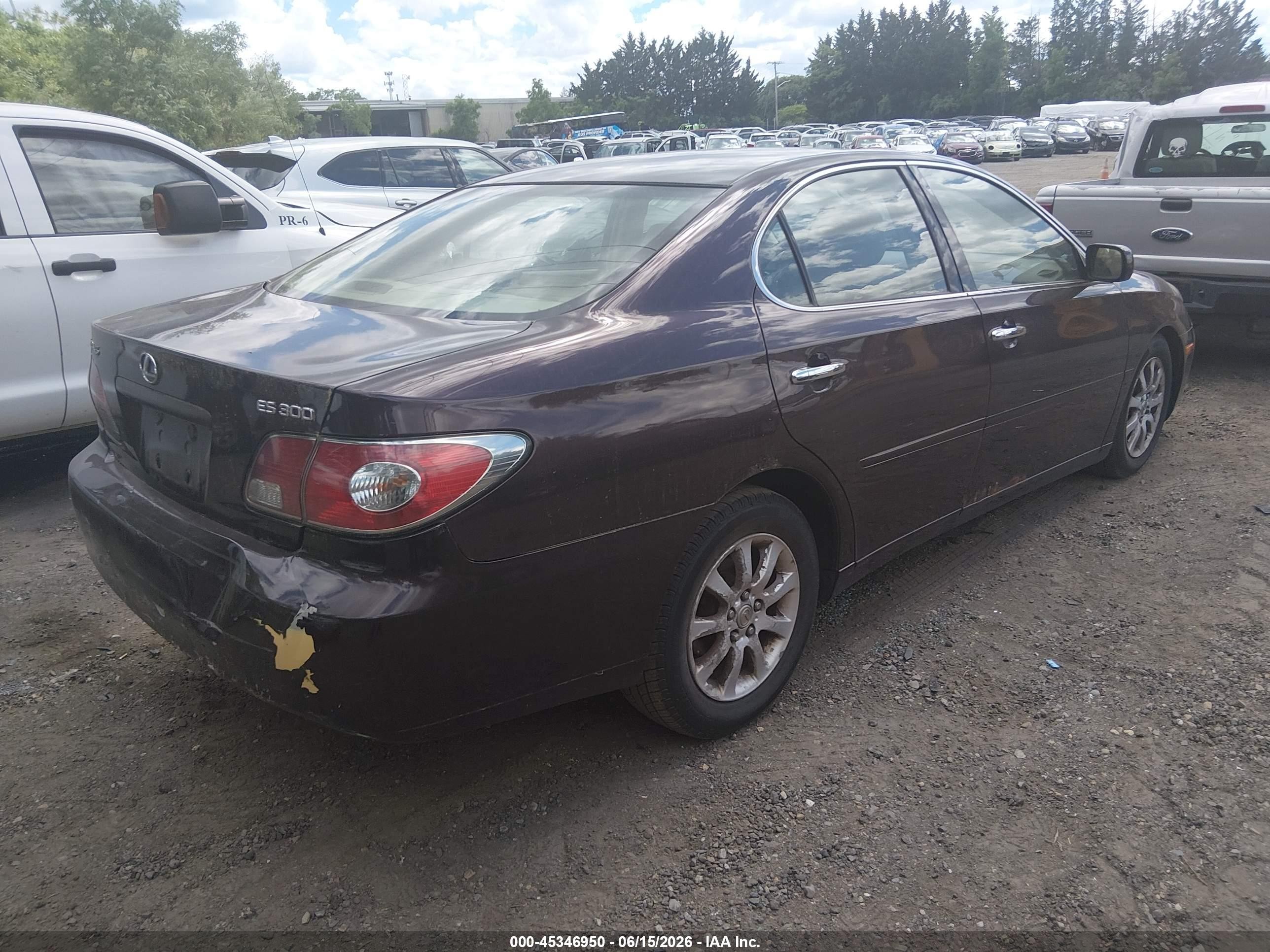 2002 Lexus Es 300   Темно-бордовый vin: JTHBF30G420043957