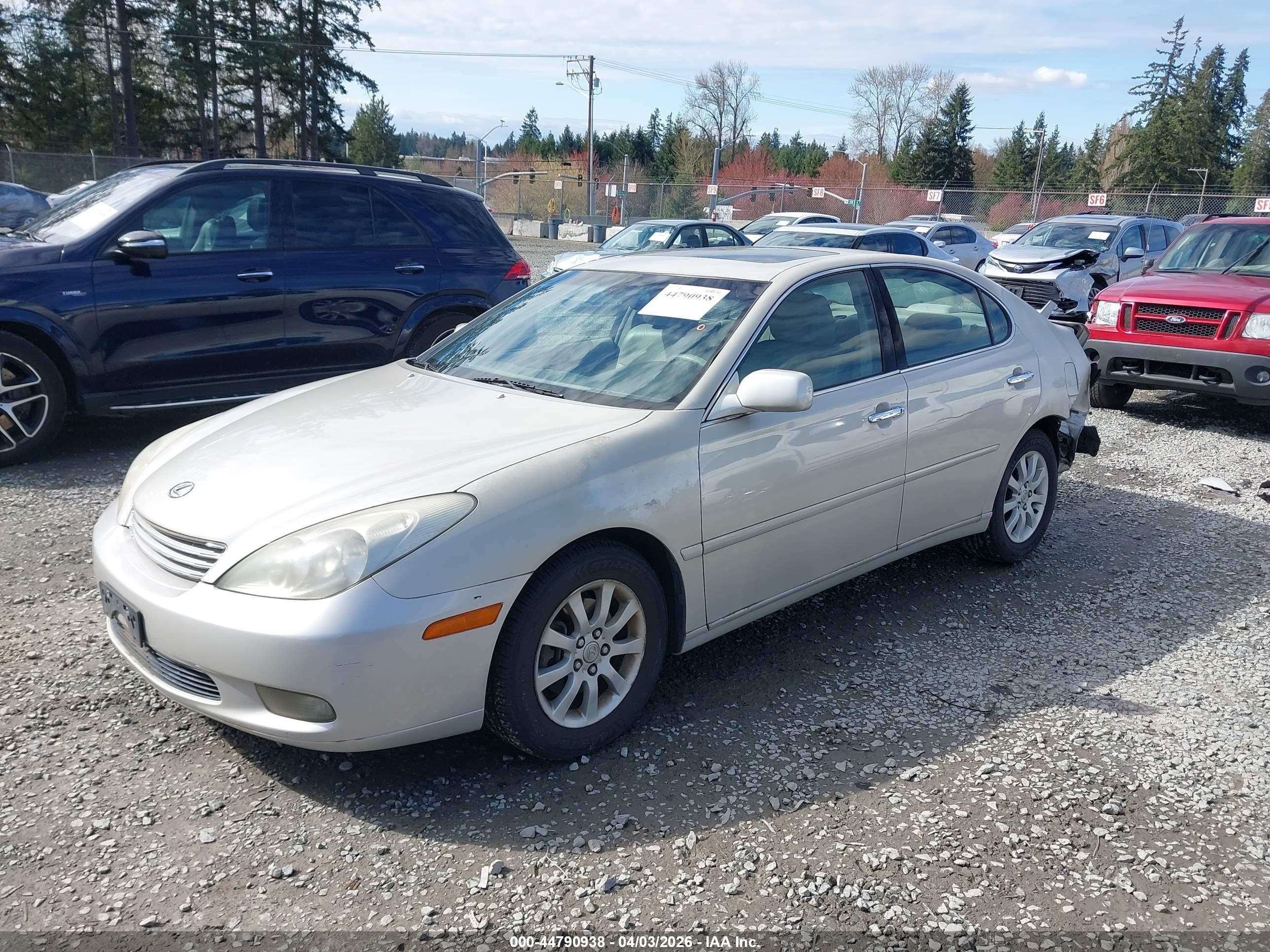 2002 Lexus Es 300   Gray vin: JTHBF30G420056238
