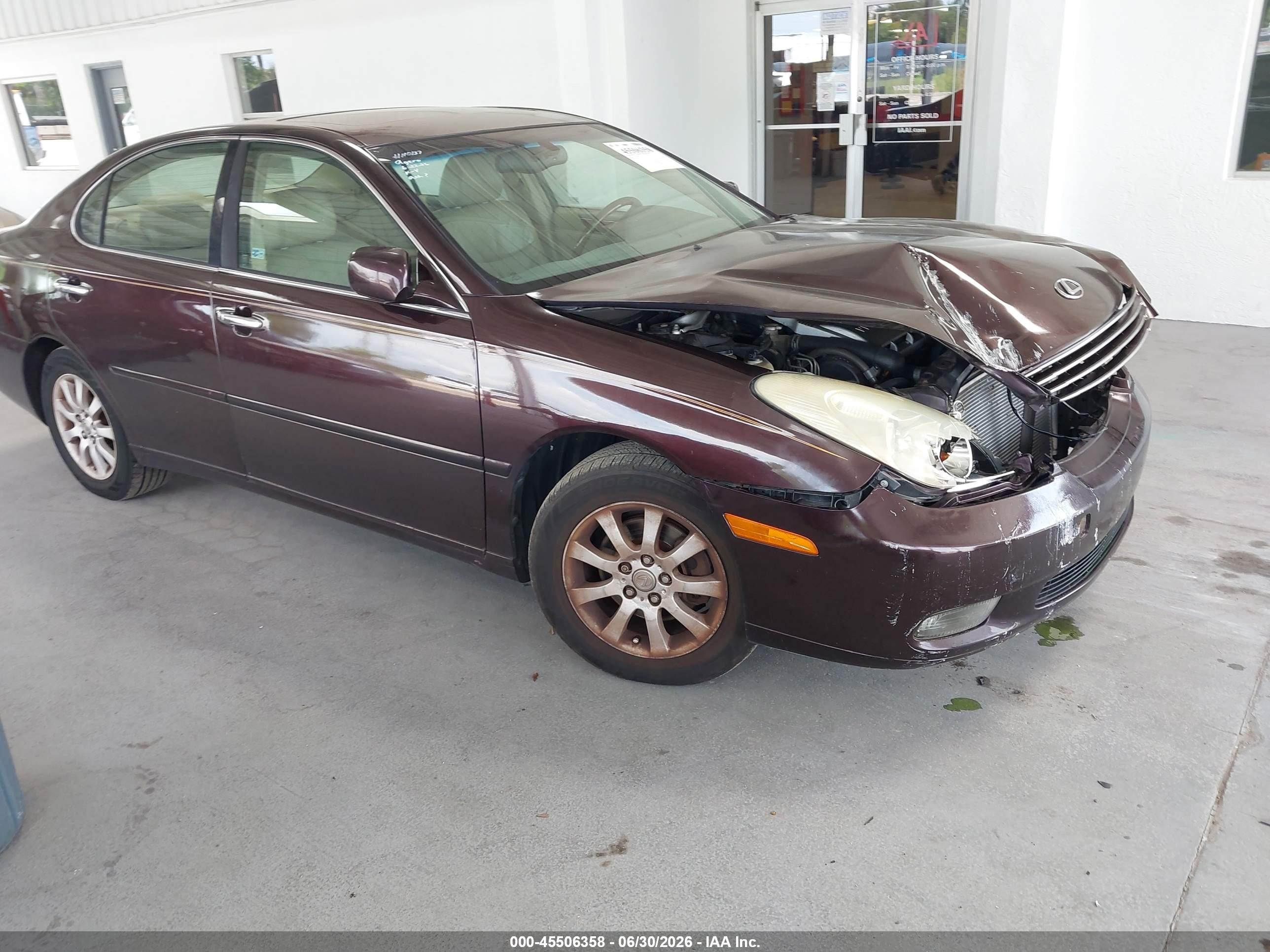 2003 Lexus Es 300   Purple vin: JTHBF30G430125575