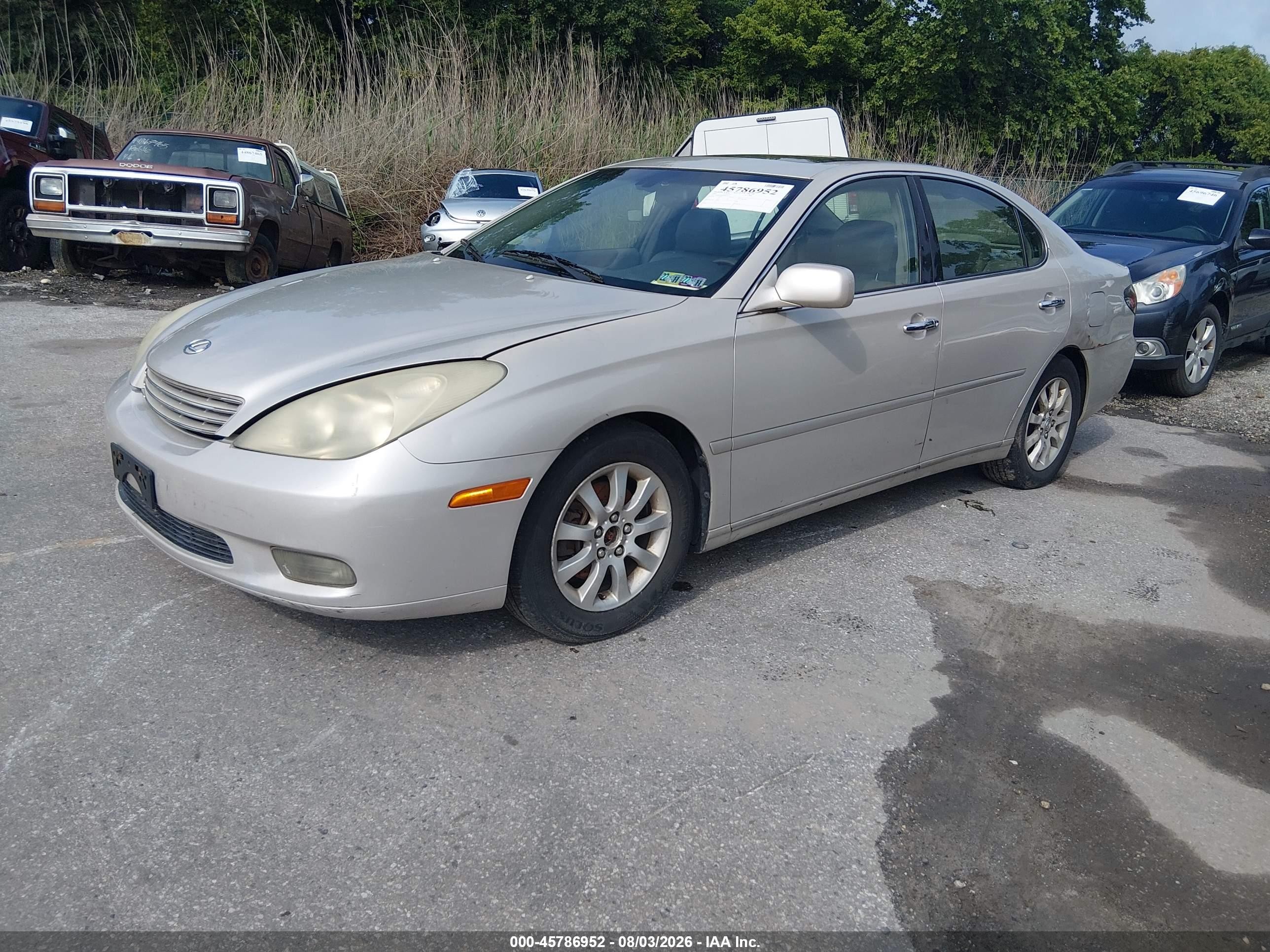 2003 Lexus Es 300   Серый vin: JTHBF30G436010116