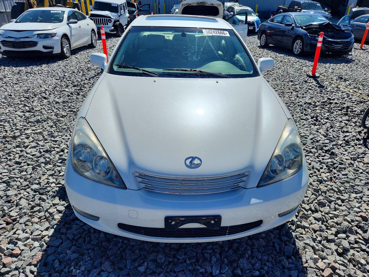 2003 Lexus Es 300 White vin: JTHBF30G436020371