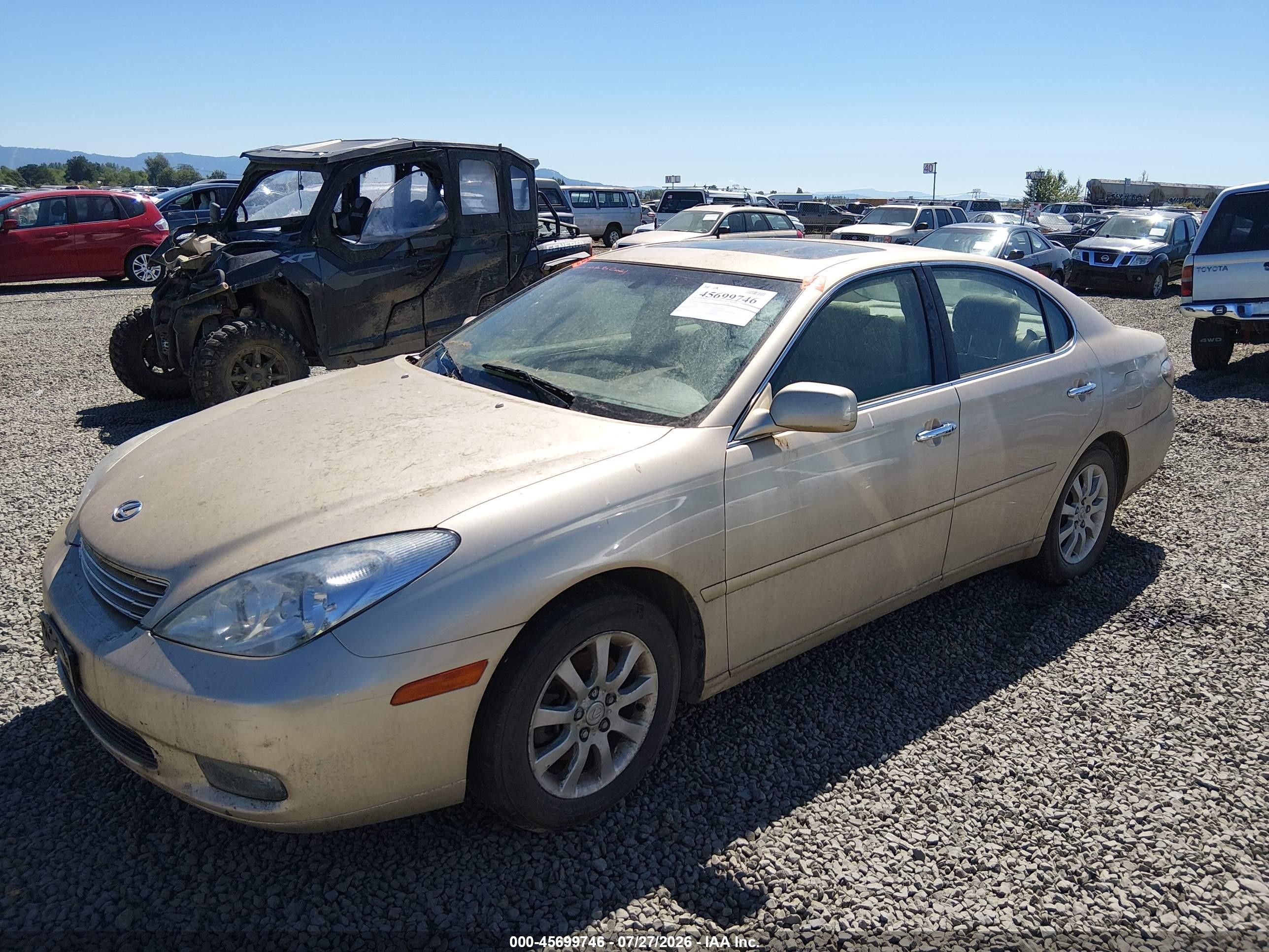 2002 Lexus Es 300   Золотой vin: JTHBF30G520075218