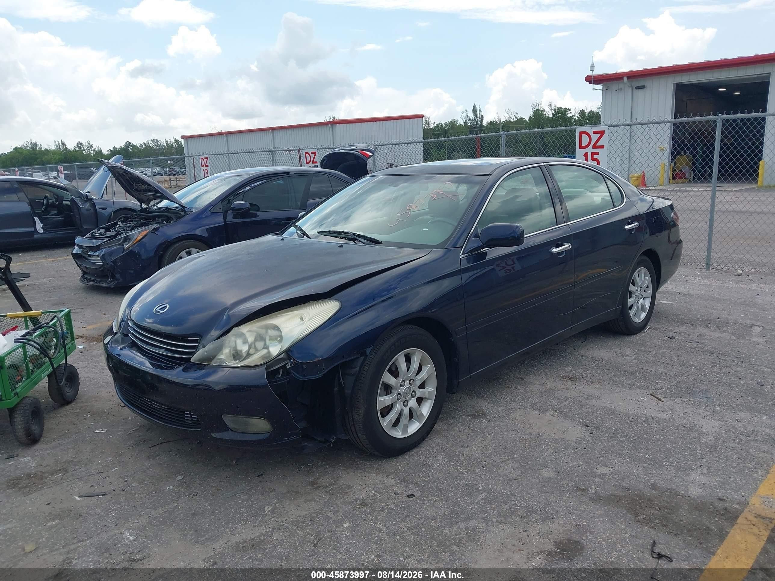 2002 Lexus Es 300   Navy vin: JTHBF30G520076143