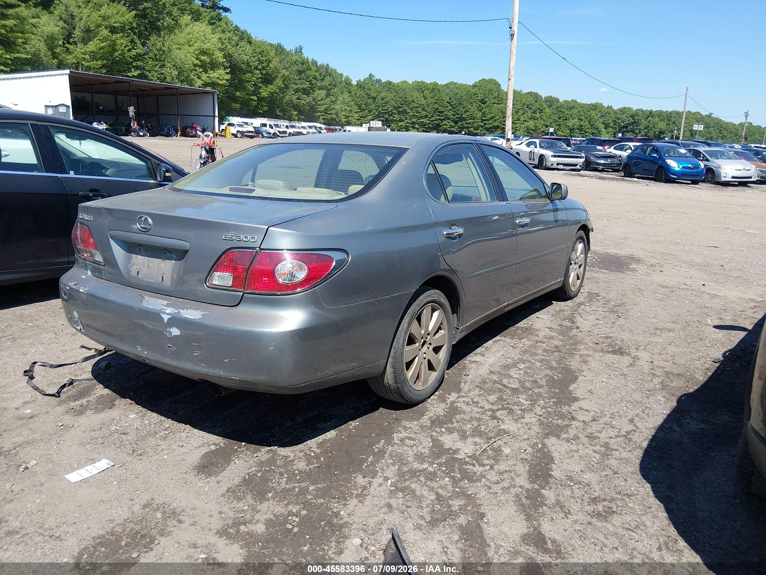2003 Lexus Es 300 Silver vin: JTHBF30G530102578