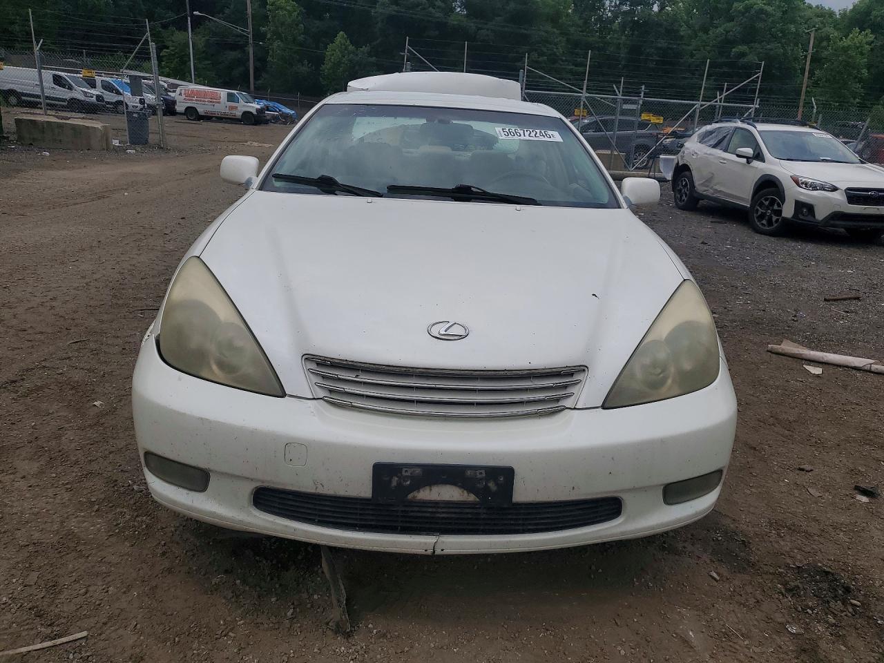 2003 Lexus Es 300 White vin: JTHBF30G536014854