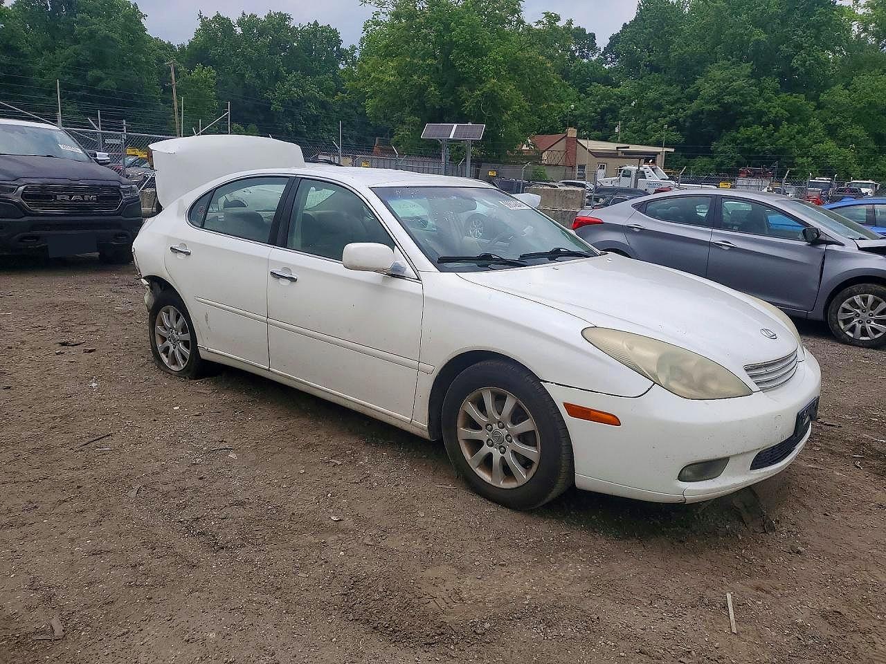2003 Lexus Es 300 White vin: JTHBF30G536014854