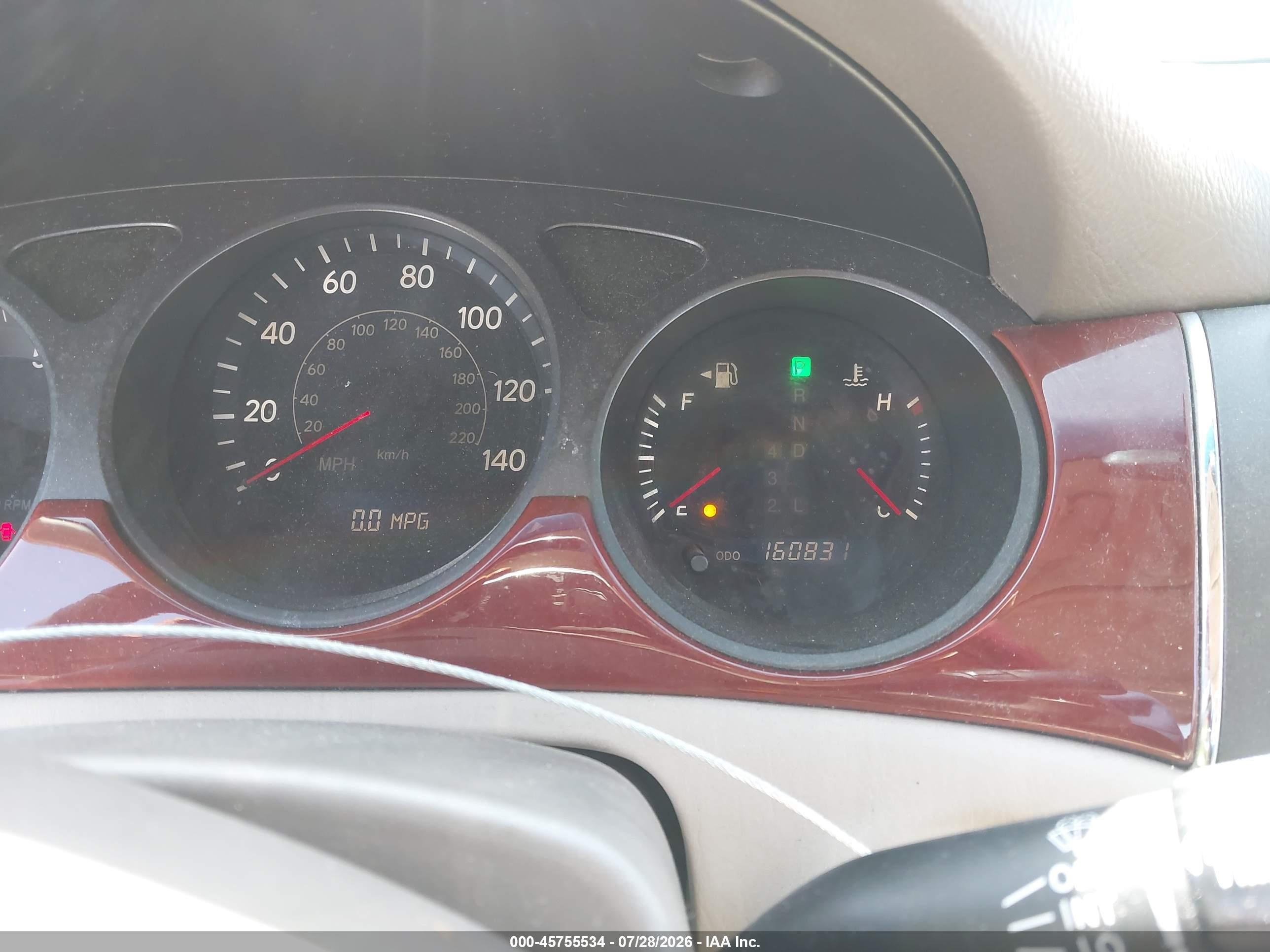 2003 Lexus Es 300   Burgundy vin: JTHBF30G630100421