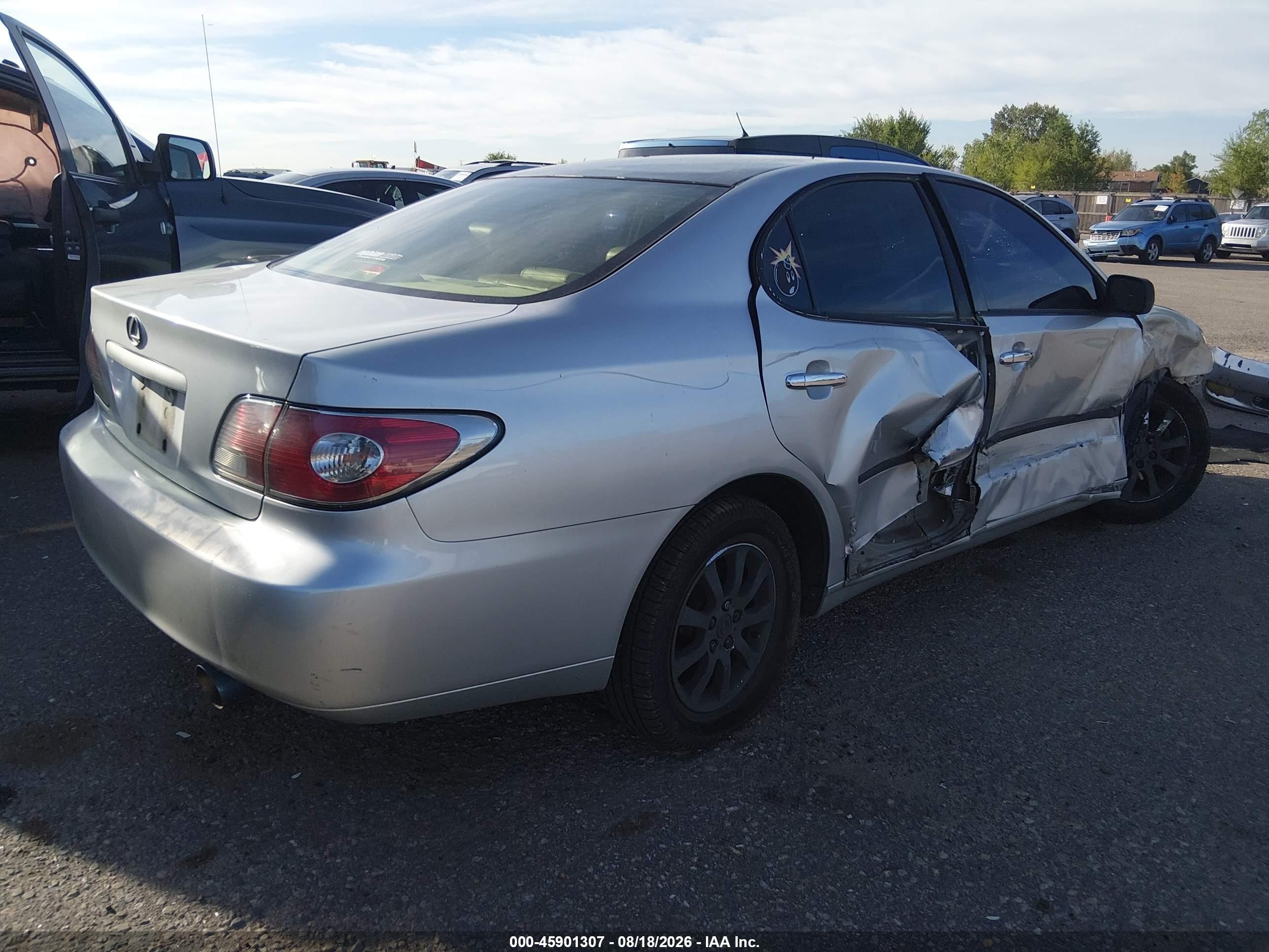 2003 Lexus Es 300 Silver vin: JTHBF30G630120491