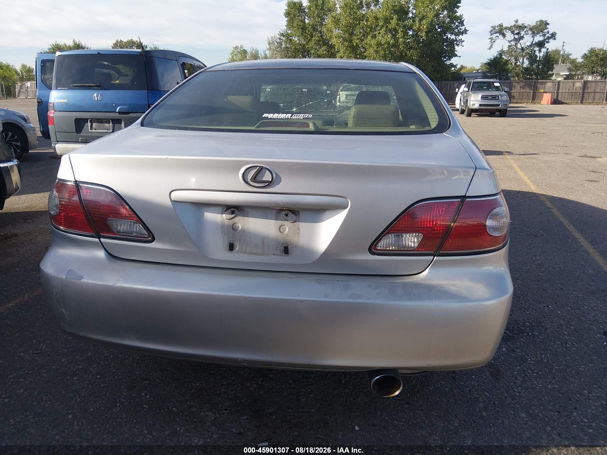 2003 Lexus Es 300 Silver vin: JTHBF30G630120491