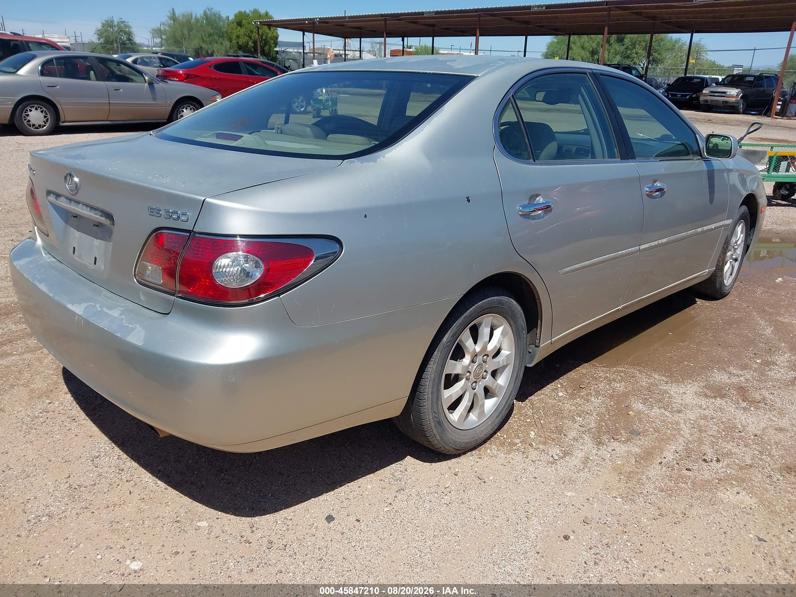 2003 Lexus Es 300 Champagne vin: JTHBF30G636012479