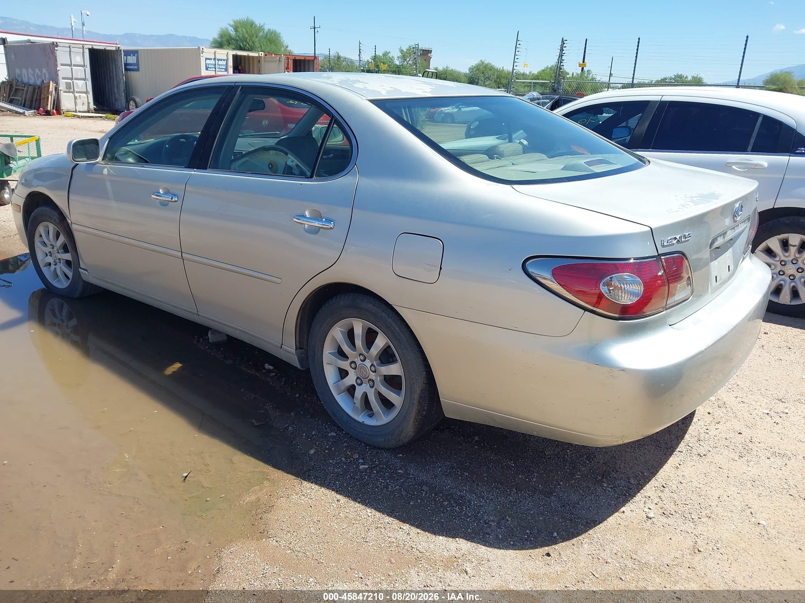 2003 Lexus Es 300 Champagne vin: JTHBF30G636012479