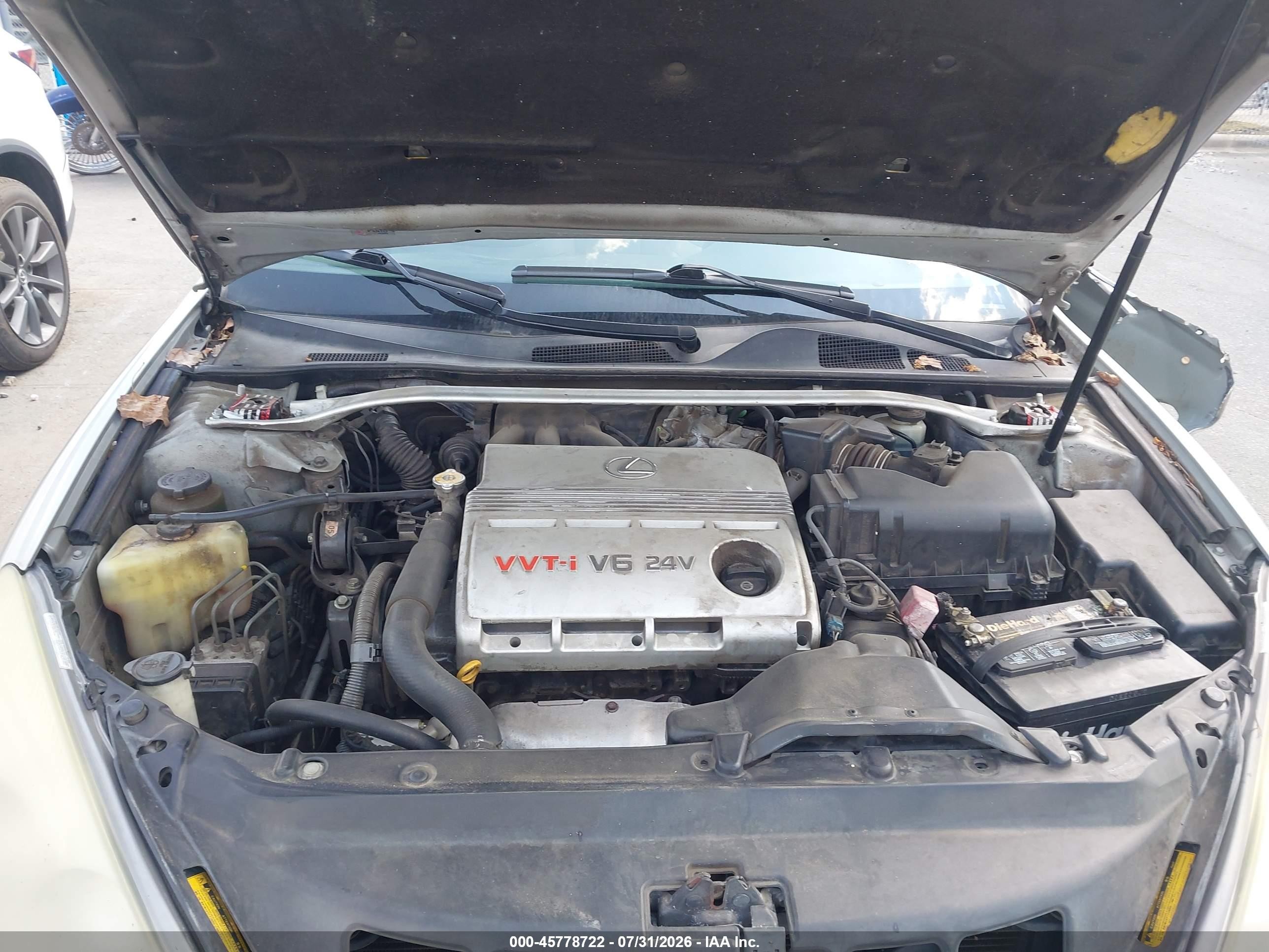 2003 Lexus Es 300 Silver vin: JTHBF30G636014720