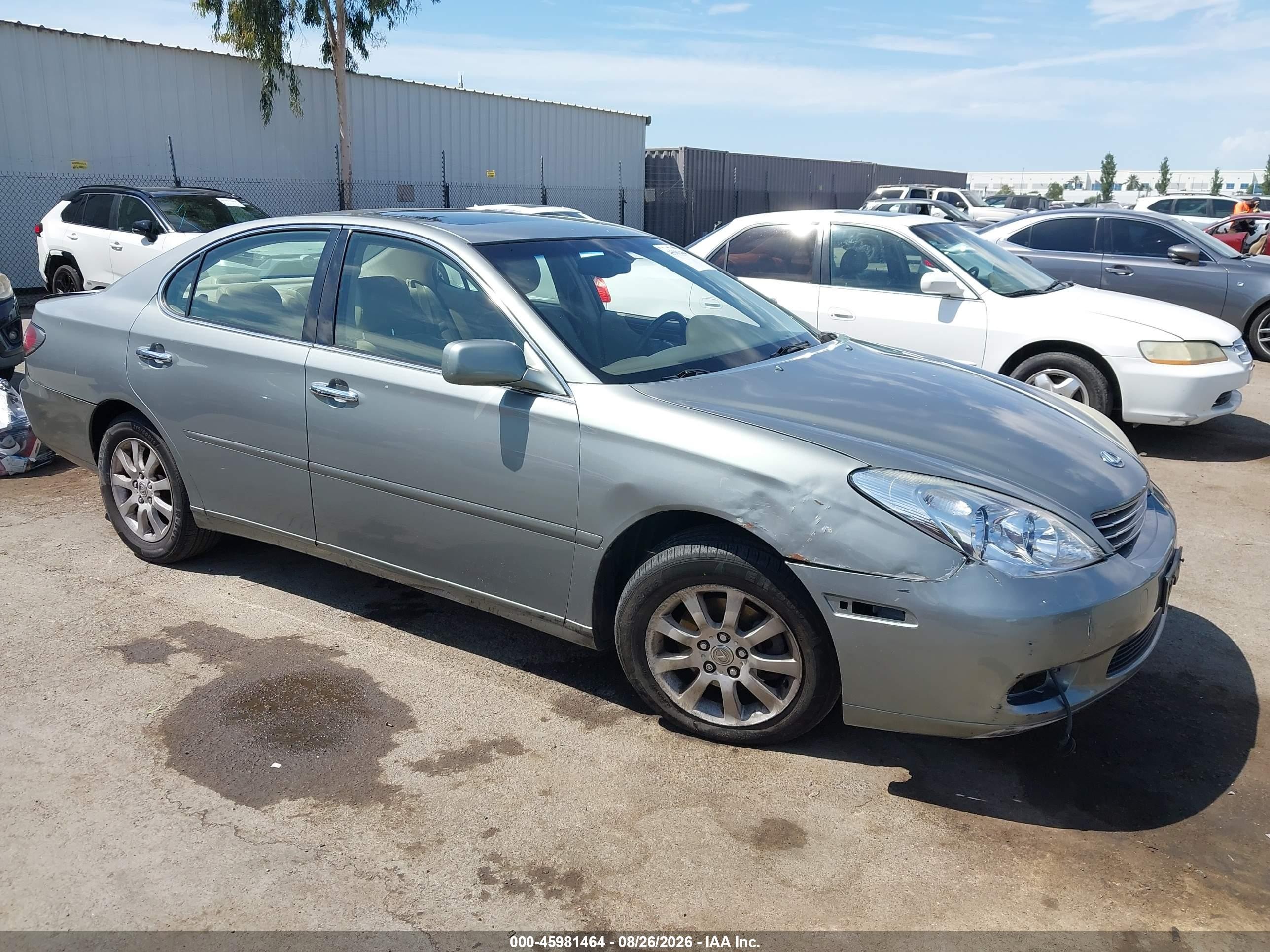 2003 Lexus Es 300   Gray vin: JTHBF30G636018010