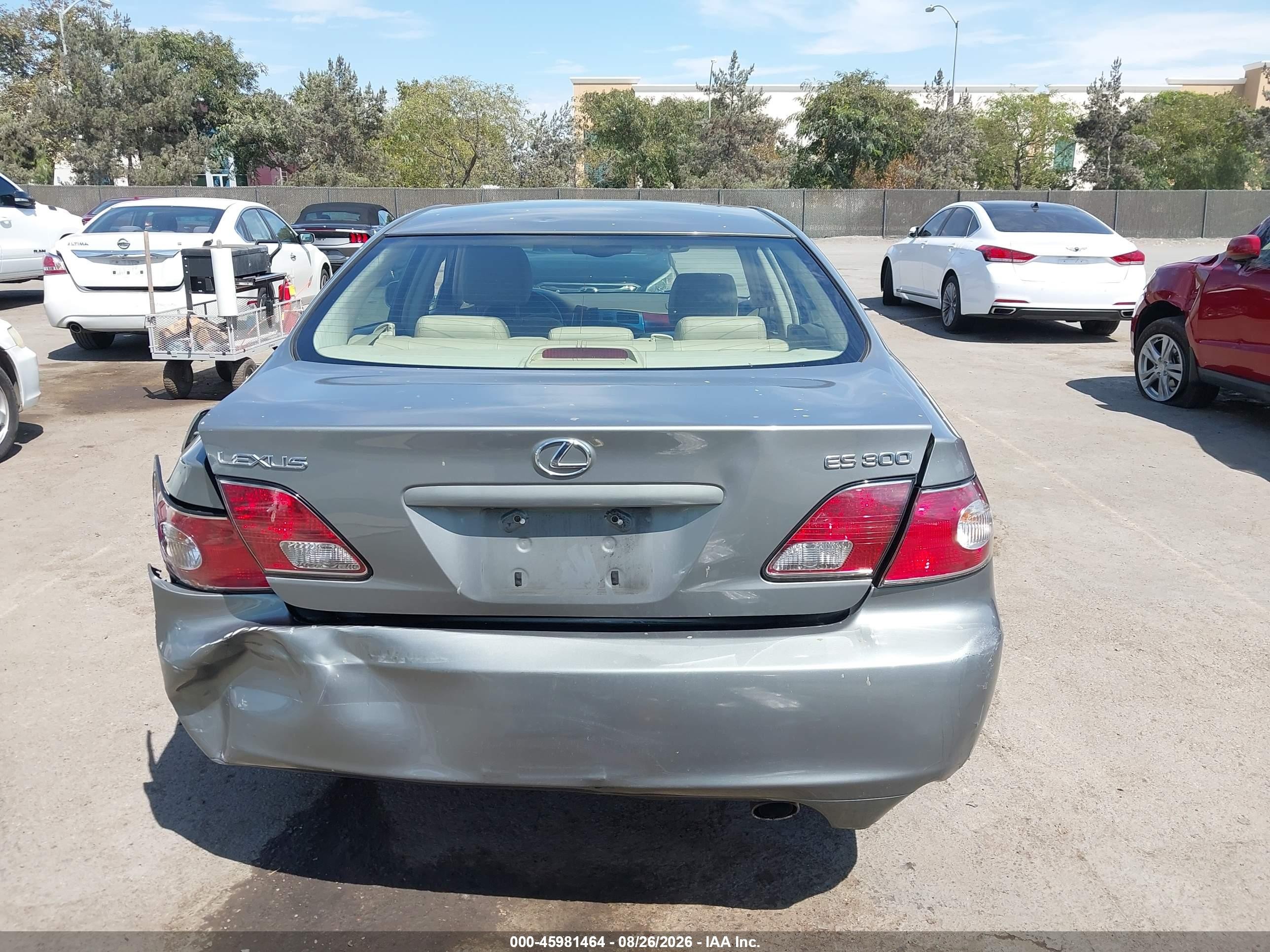 2003 Lexus Es 300   Gray vin: JTHBF30G636018010