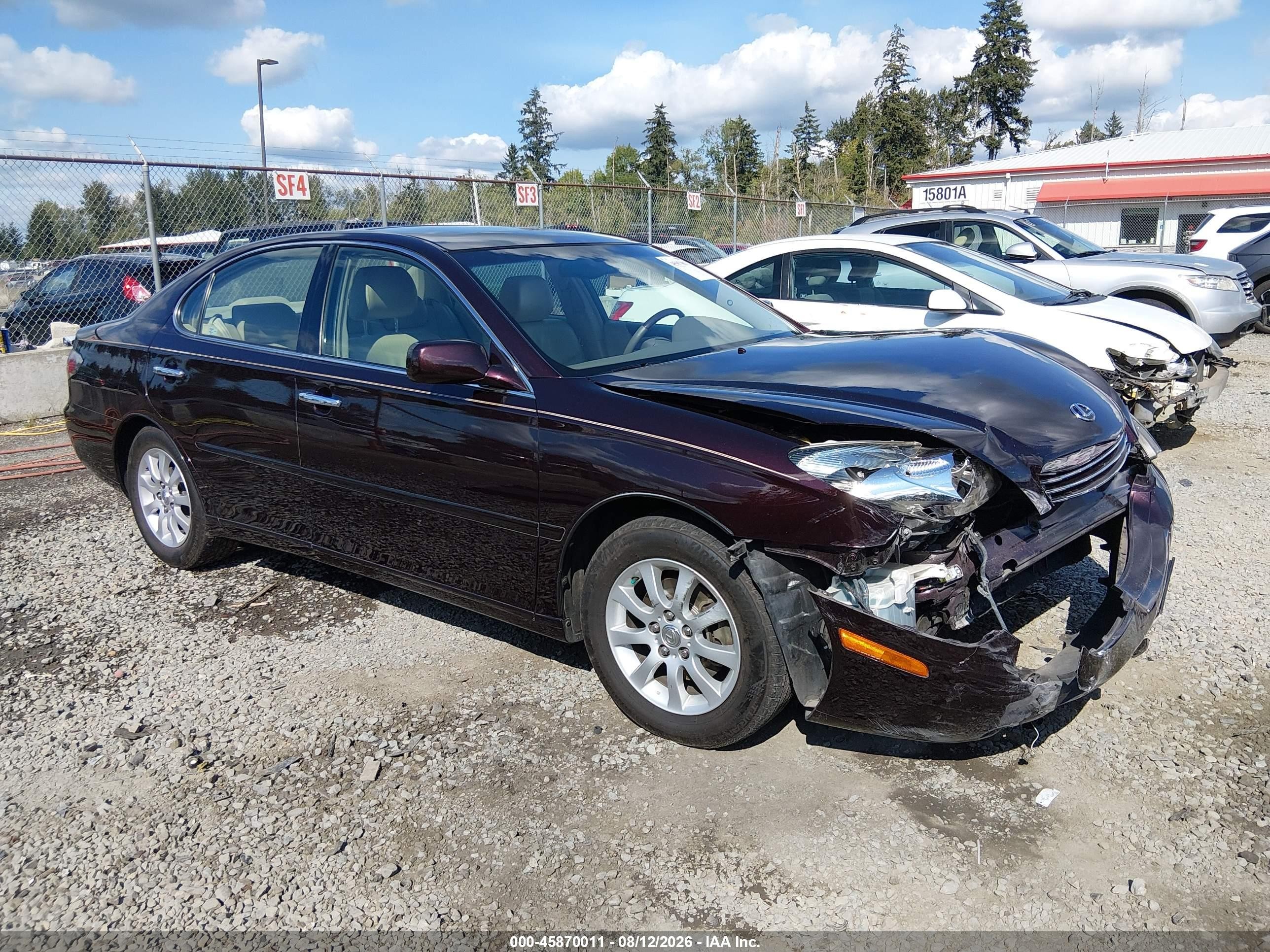 2002 Lexus Es 300   Purple vin: JTHBF30G725029215