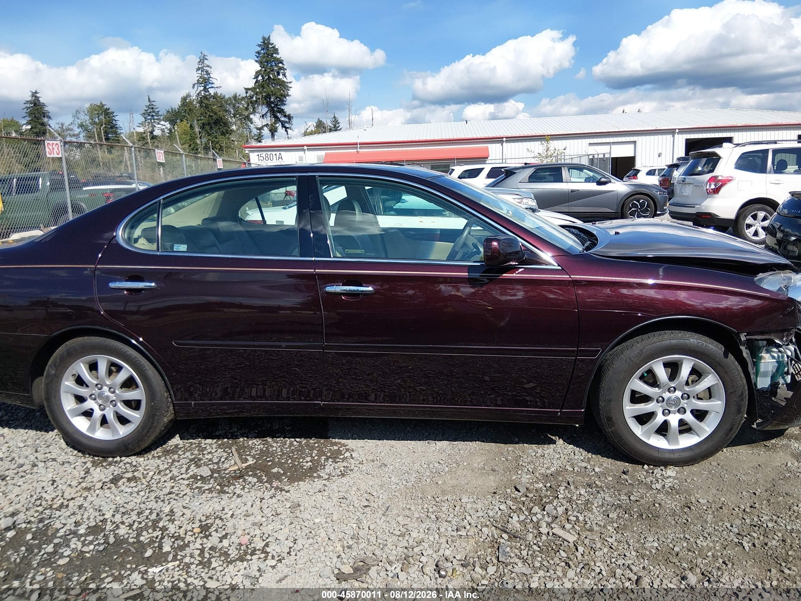 2002 Lexus Es 300   Purple vin: JTHBF30G725029215