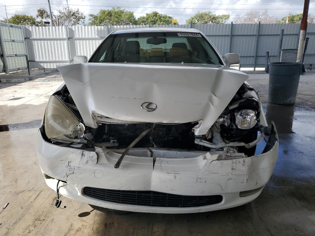2003 Lexus Es 300 White vin: JTHBF30G730087257