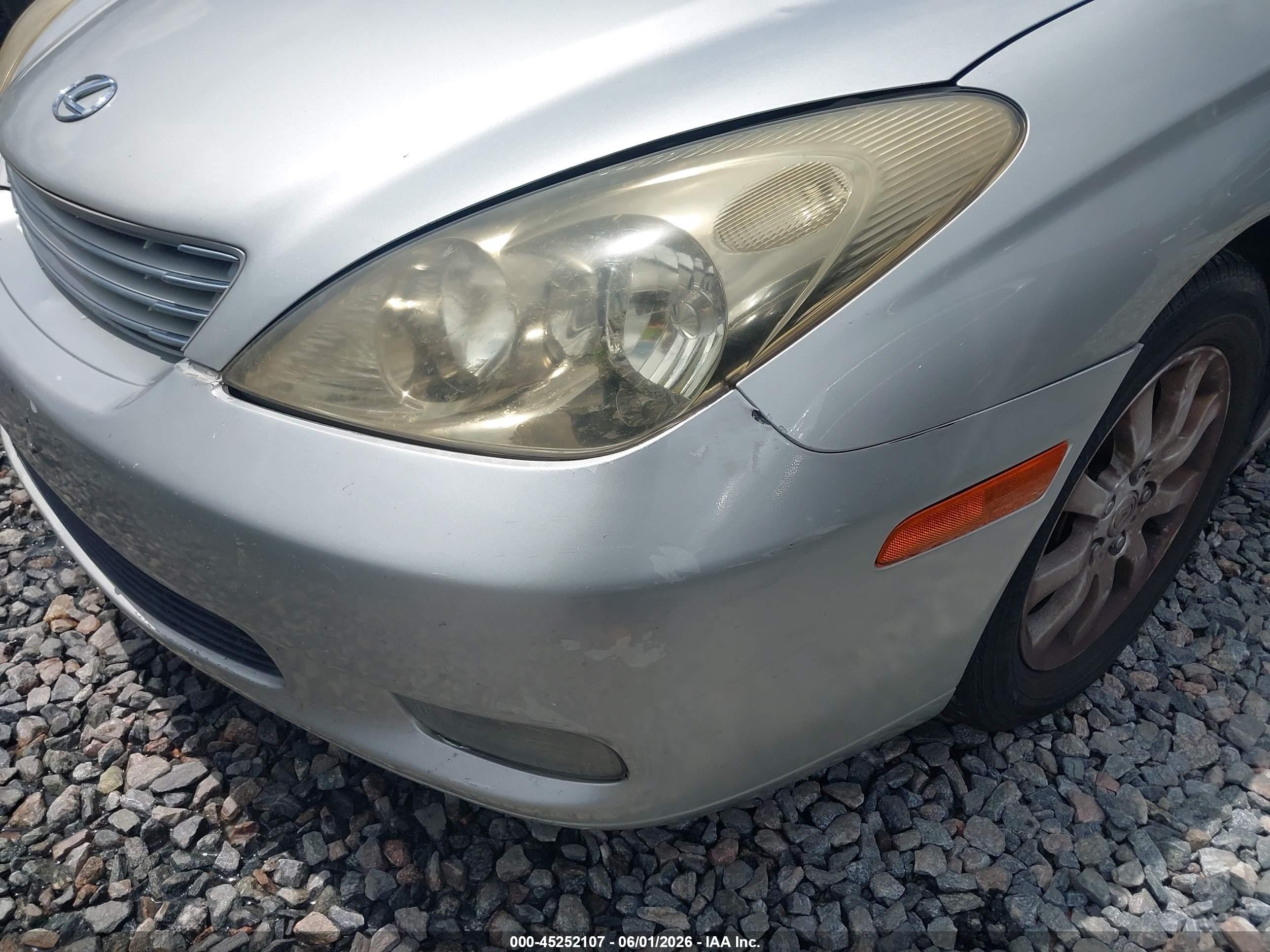2003 Lexus Es 300   Silver vin: JTHBF30G736007551