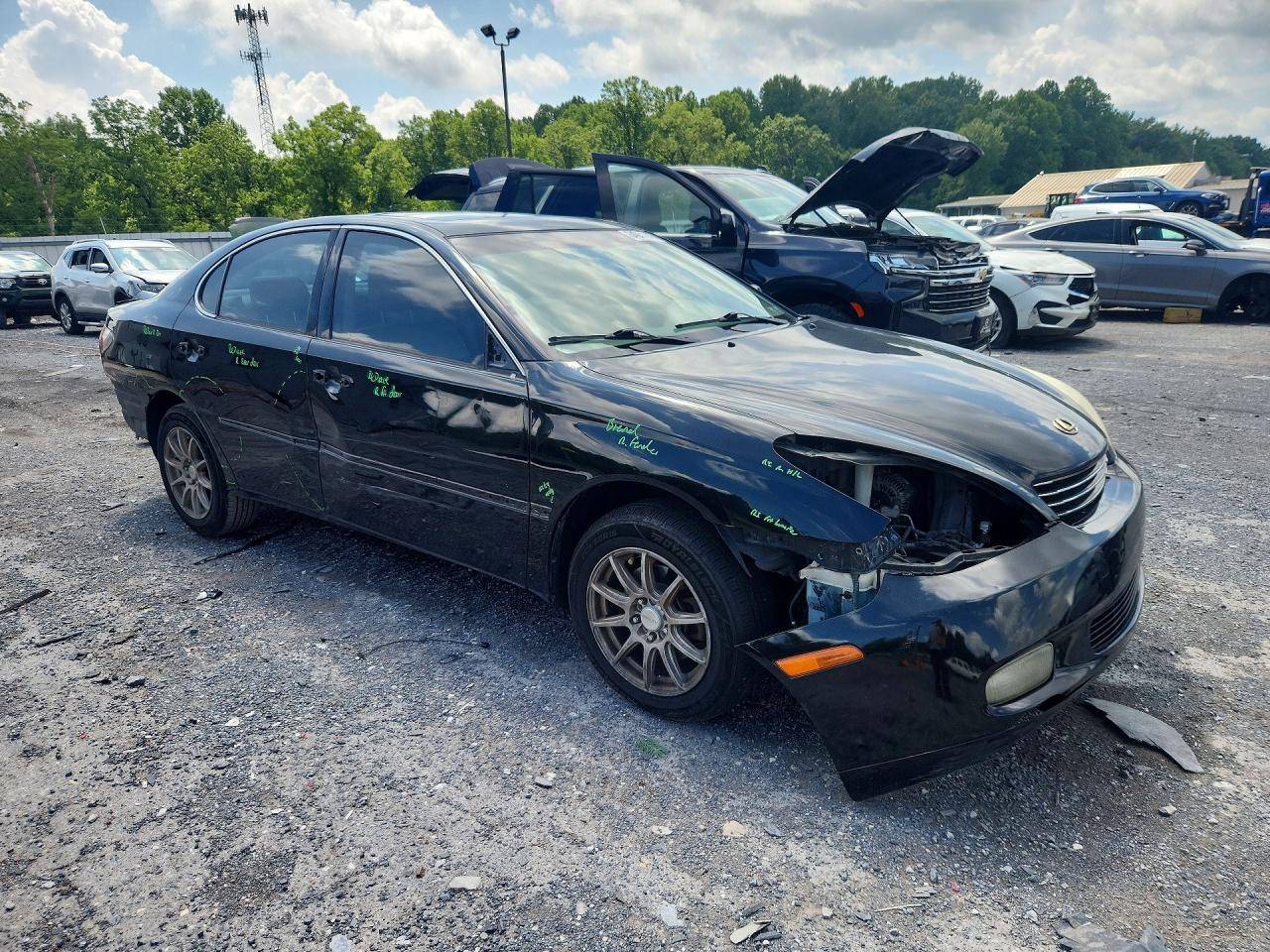 2002 Lexus Es 300 Black vin: JTHBF30G820047509