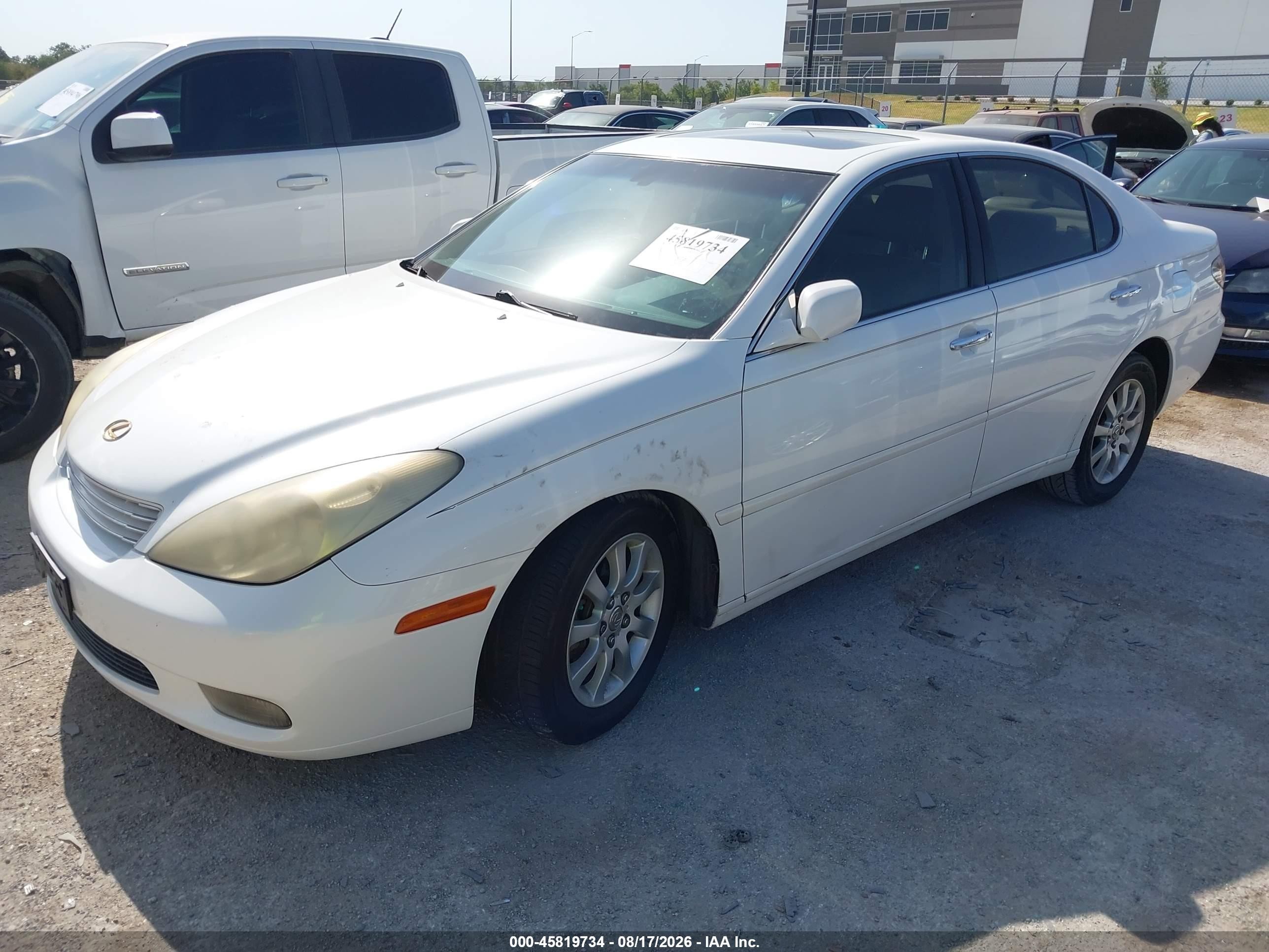 2003 Lexus Es 300 White vin: JTHBF30G830114207