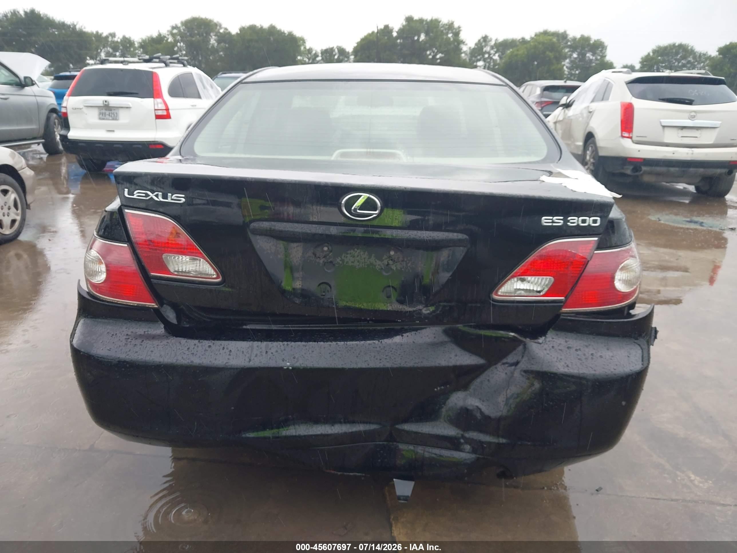 2003 Lexus Es 300   Black vin: JTHBF30G830143903