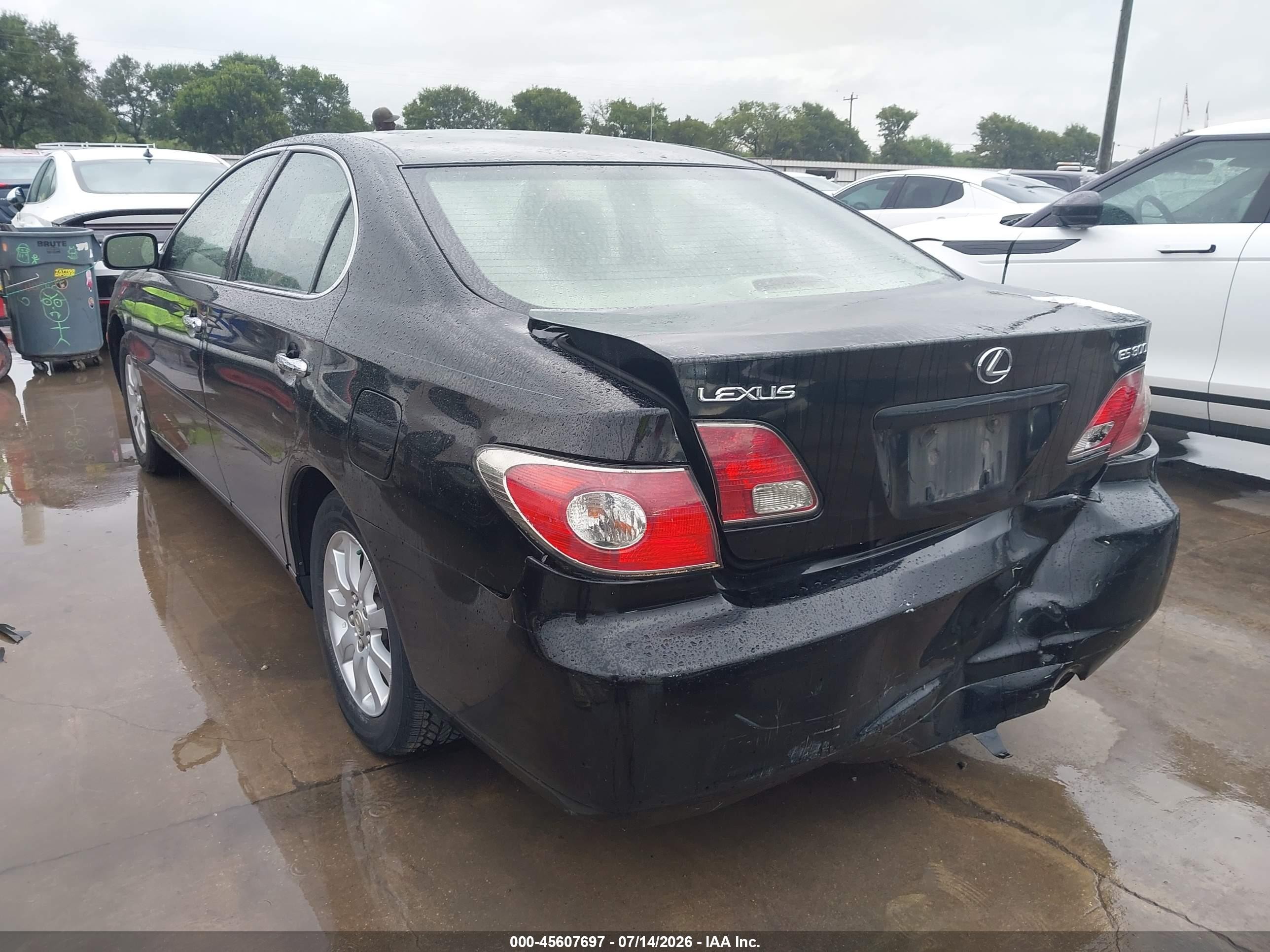 2003 Lexus Es 300   Black vin: JTHBF30G830143903