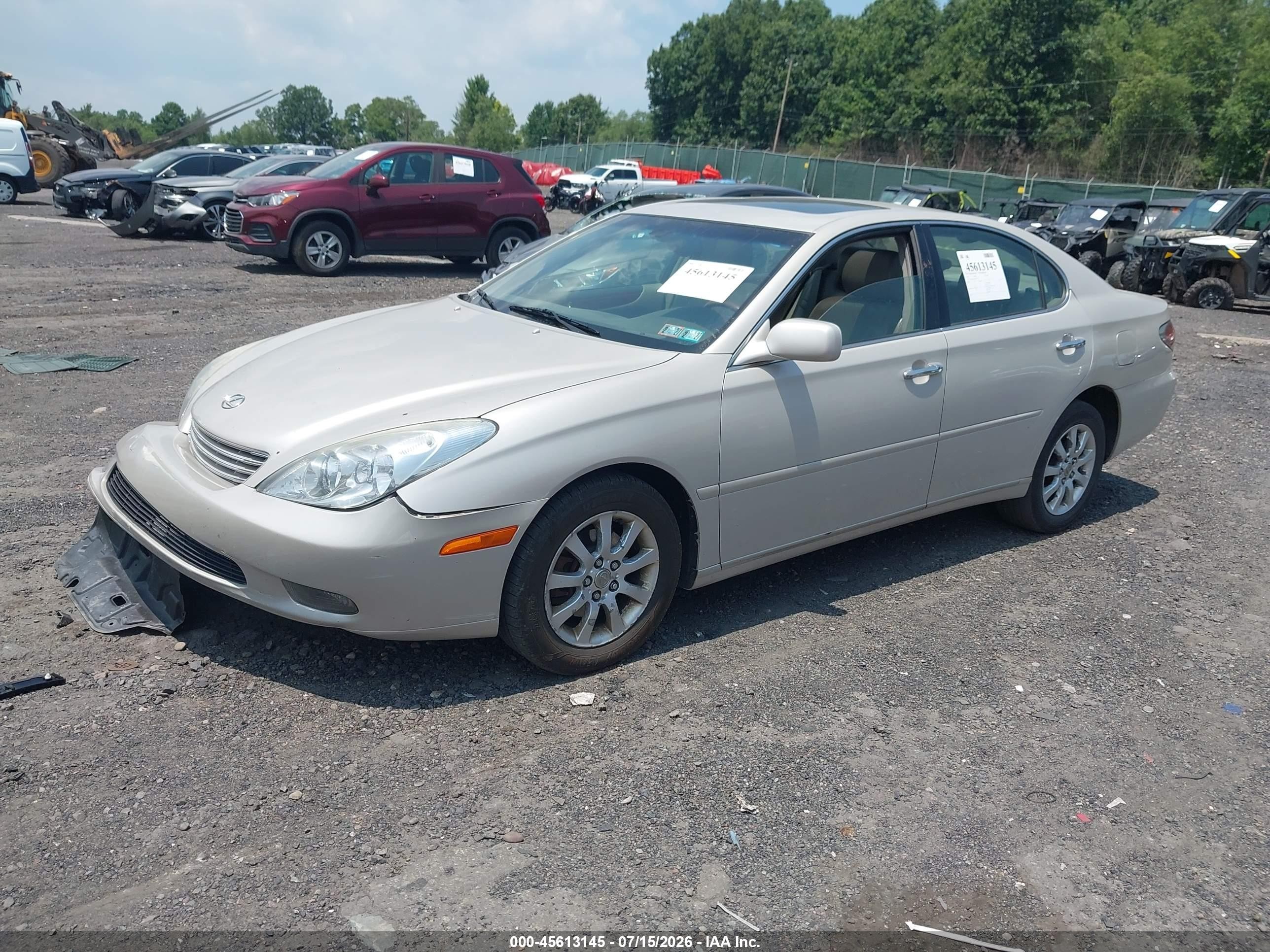 2002 Lexus Es 300   Gold vin: JTHBF30G925017731