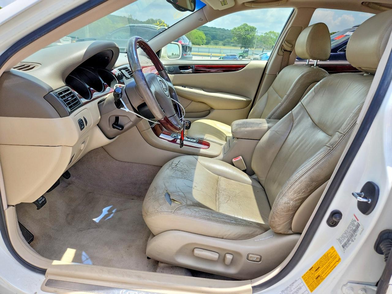 2003 Lexus Es 300 White vin: JTHBF30G930098406