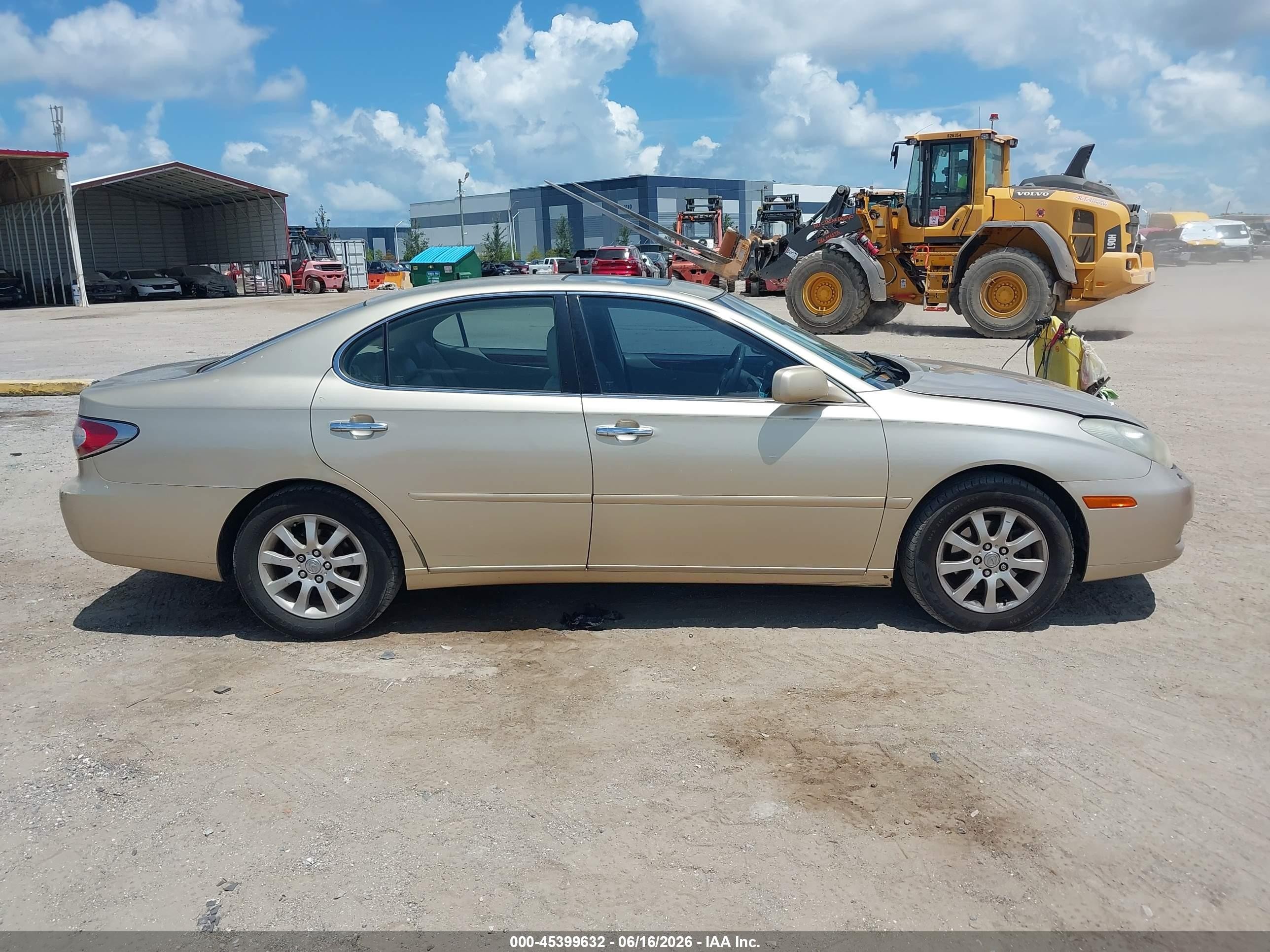 2003 Lexus Es 300 Бежевый vin: JTHBF30G930107735