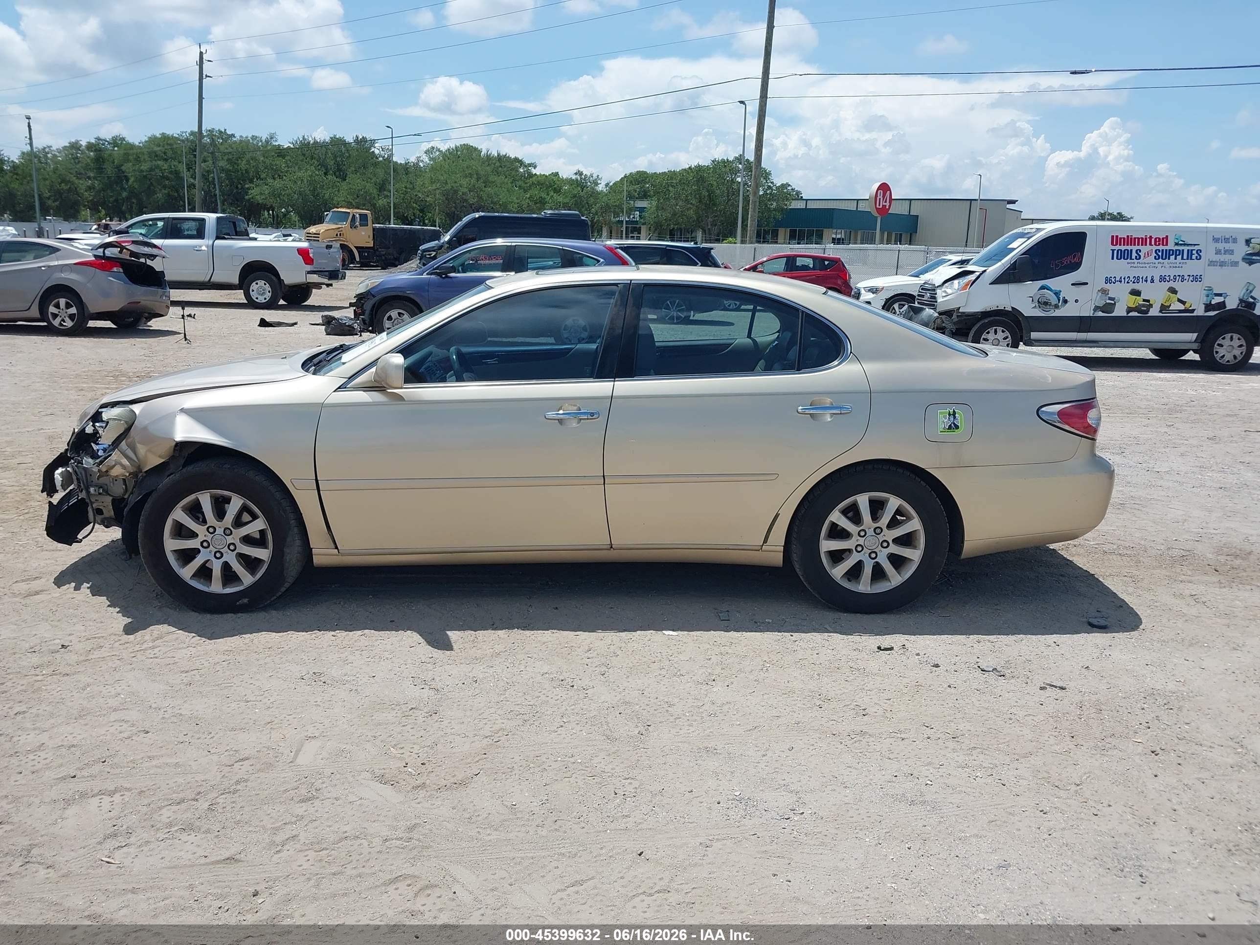 2003 Lexus Es 300 Бежевый vin: JTHBF30G930107735