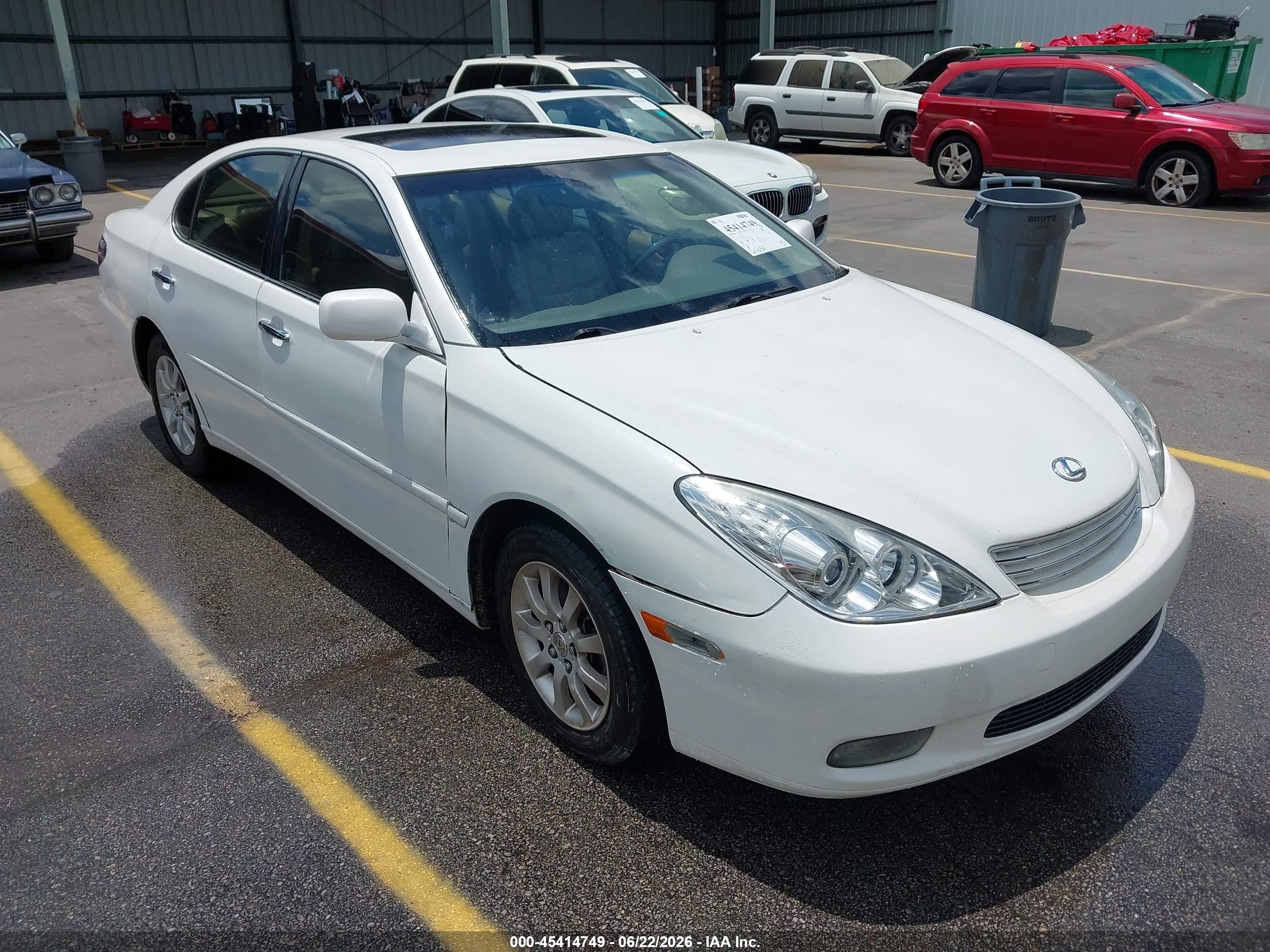 2003 Lexus Es 300   Белый vin: JTHBF30G930148513