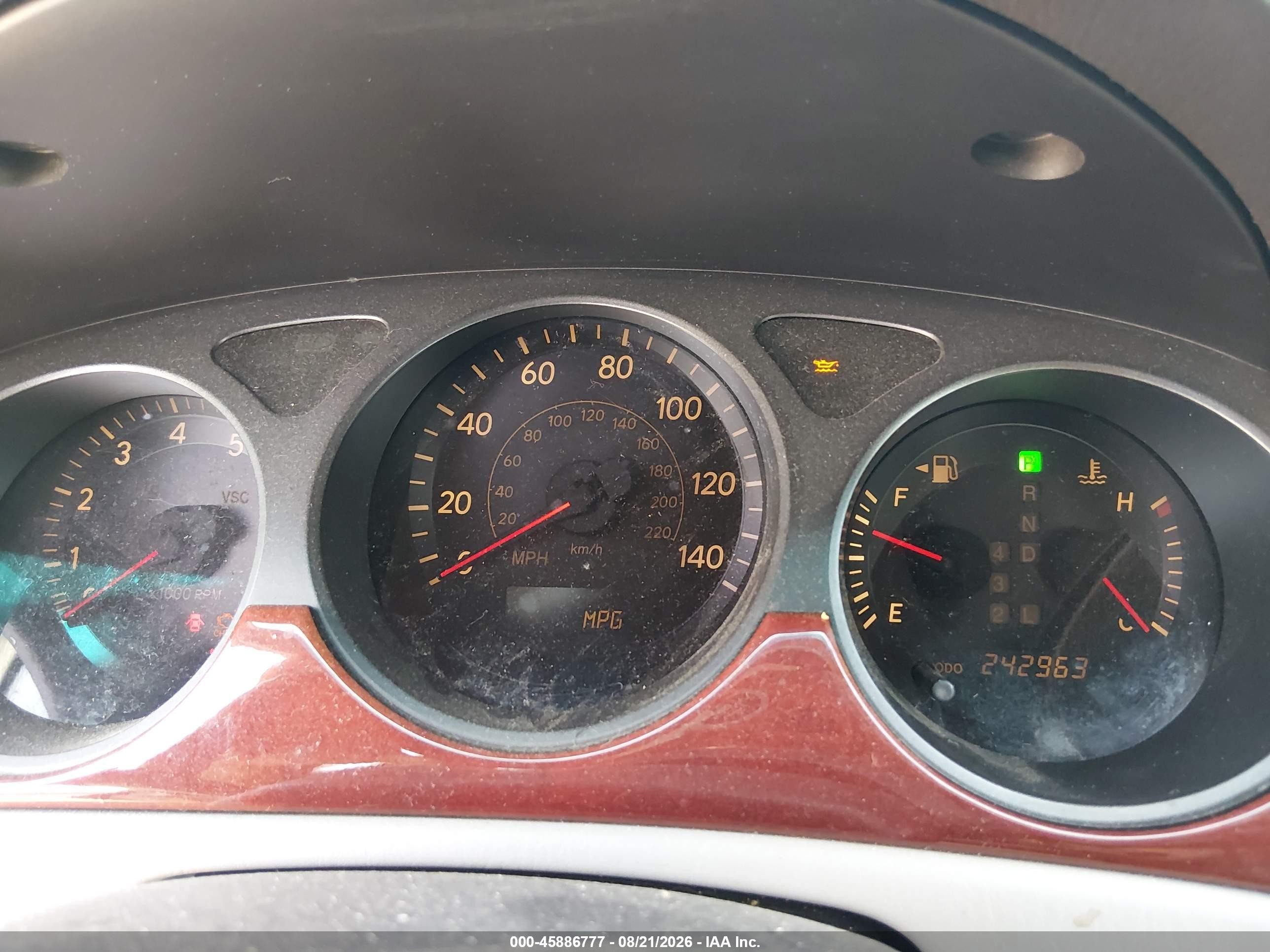 2002 Lexus Es 300 Gold vin: JTHBF30GX20052422