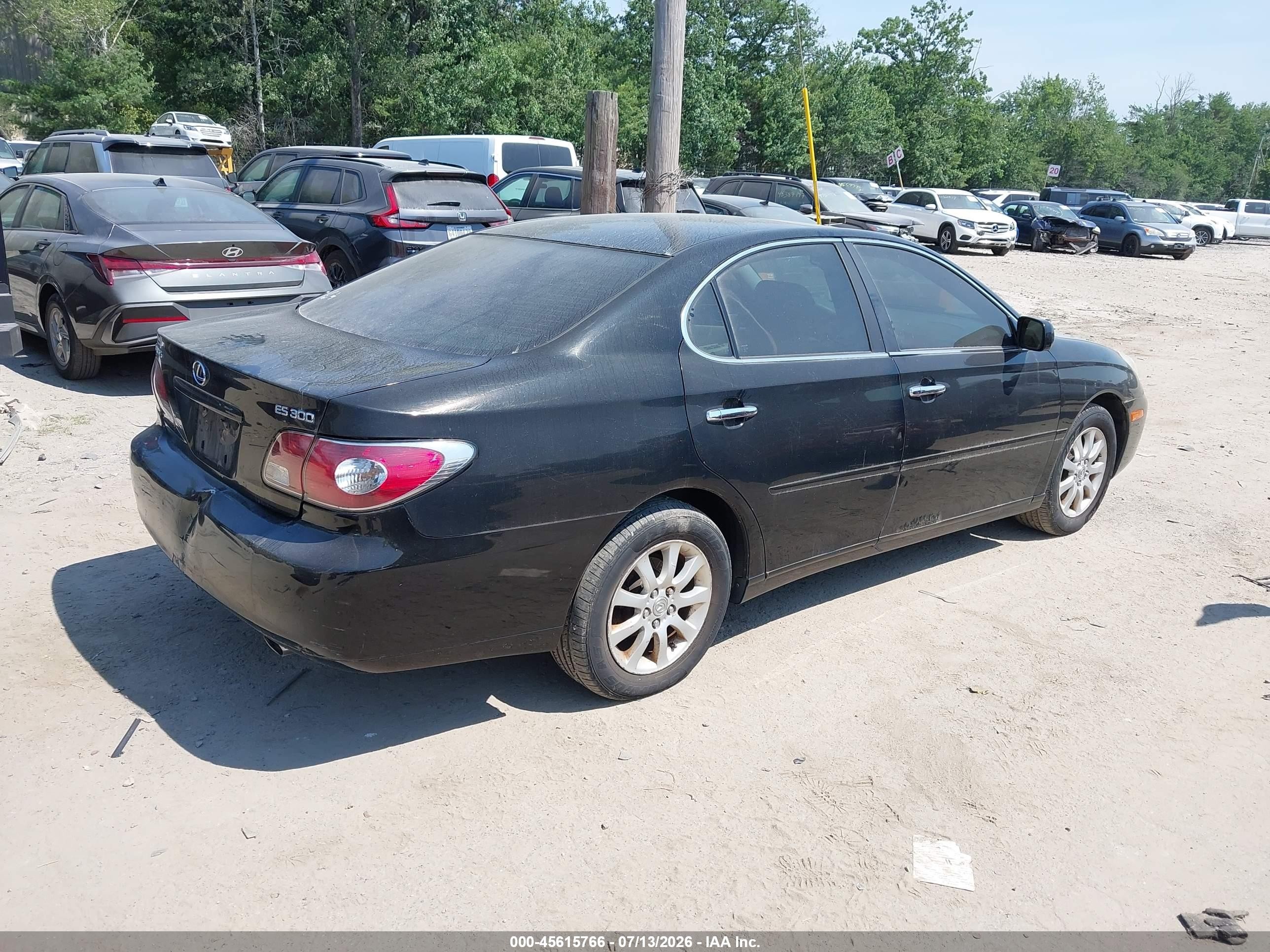 2002 Lexus Es 300   Черный vin: JTHBF30GX25019035