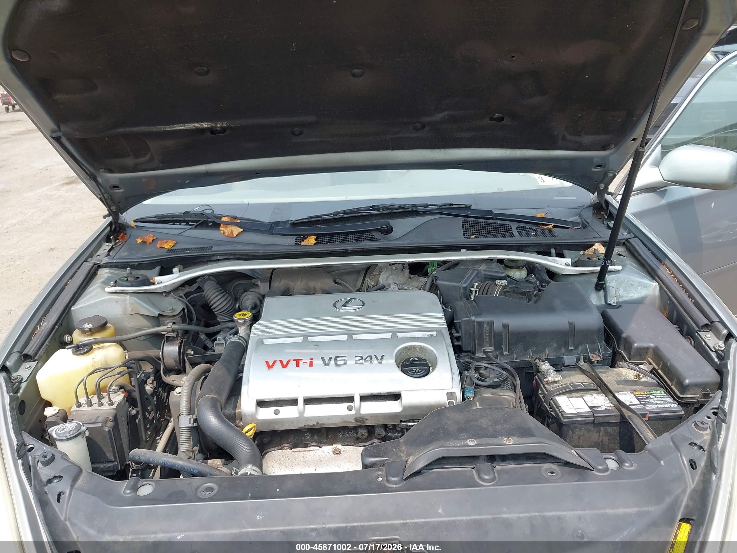 2003 Lexus Es 300   Green vin: JTHBF30GX30103967