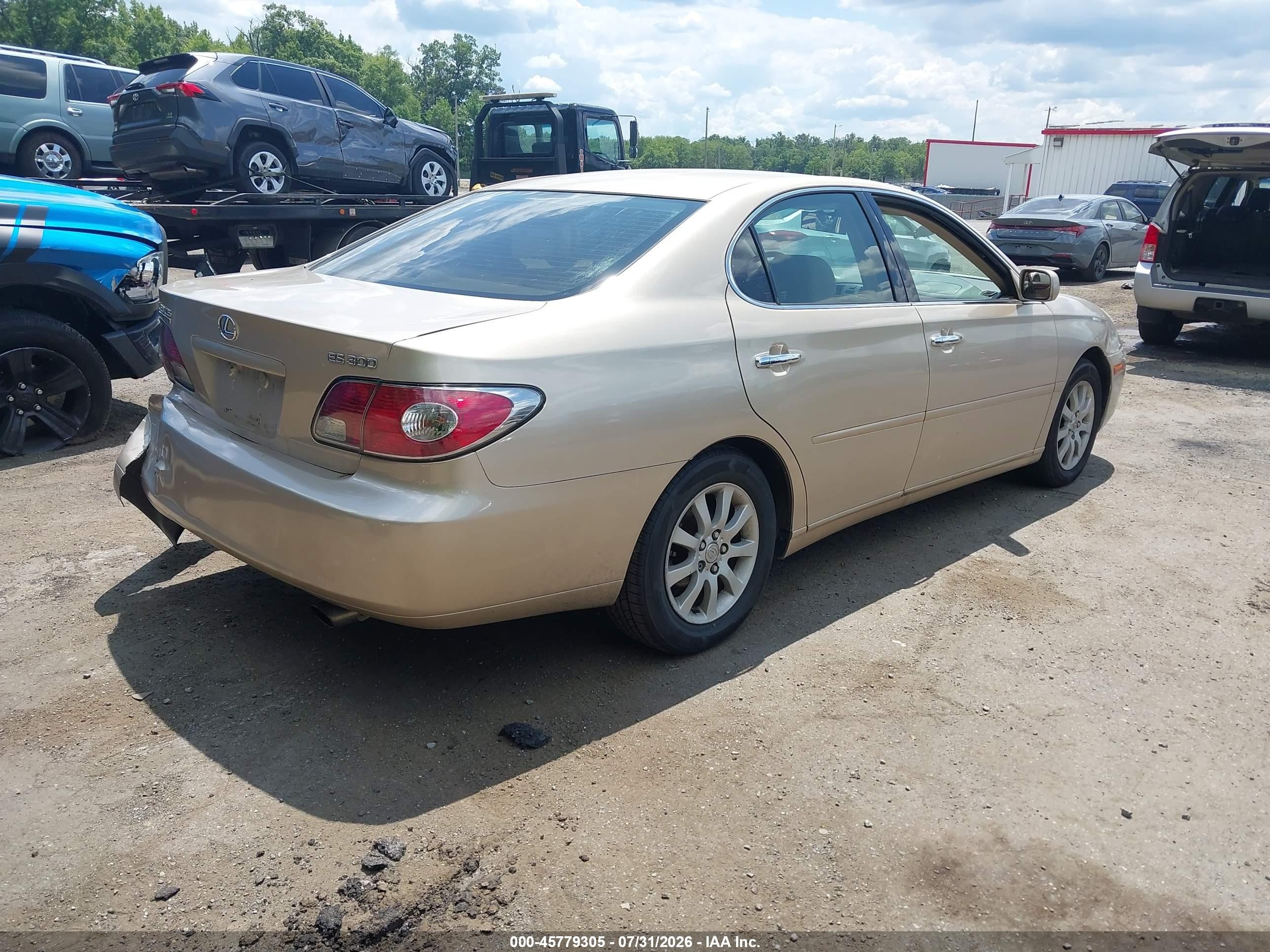2003 Lexus Es 300   Champagne vin: JTHBF30GX30125533