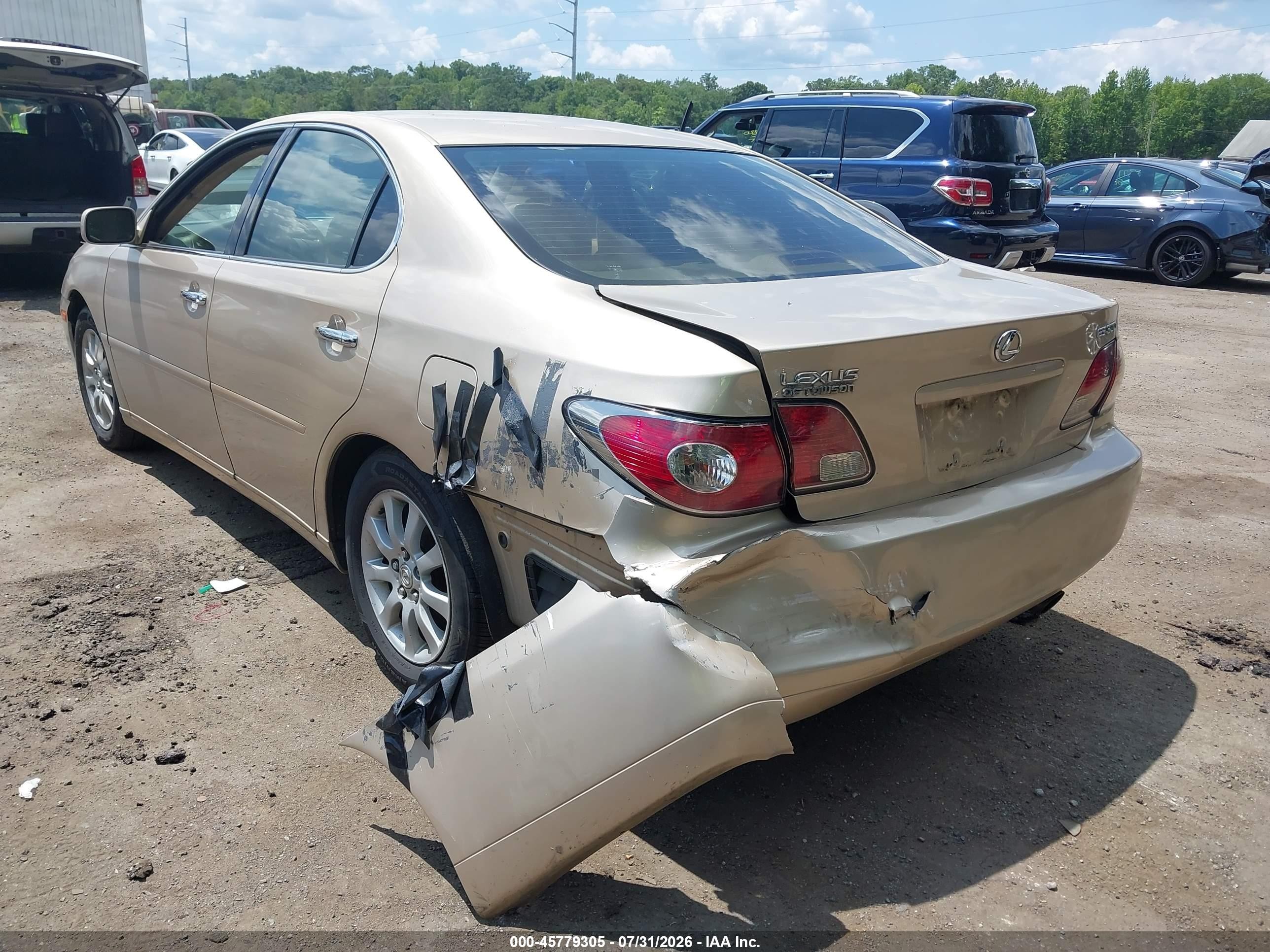 2003 Lexus Es 300   Champagne vin: JTHBF30GX30125533