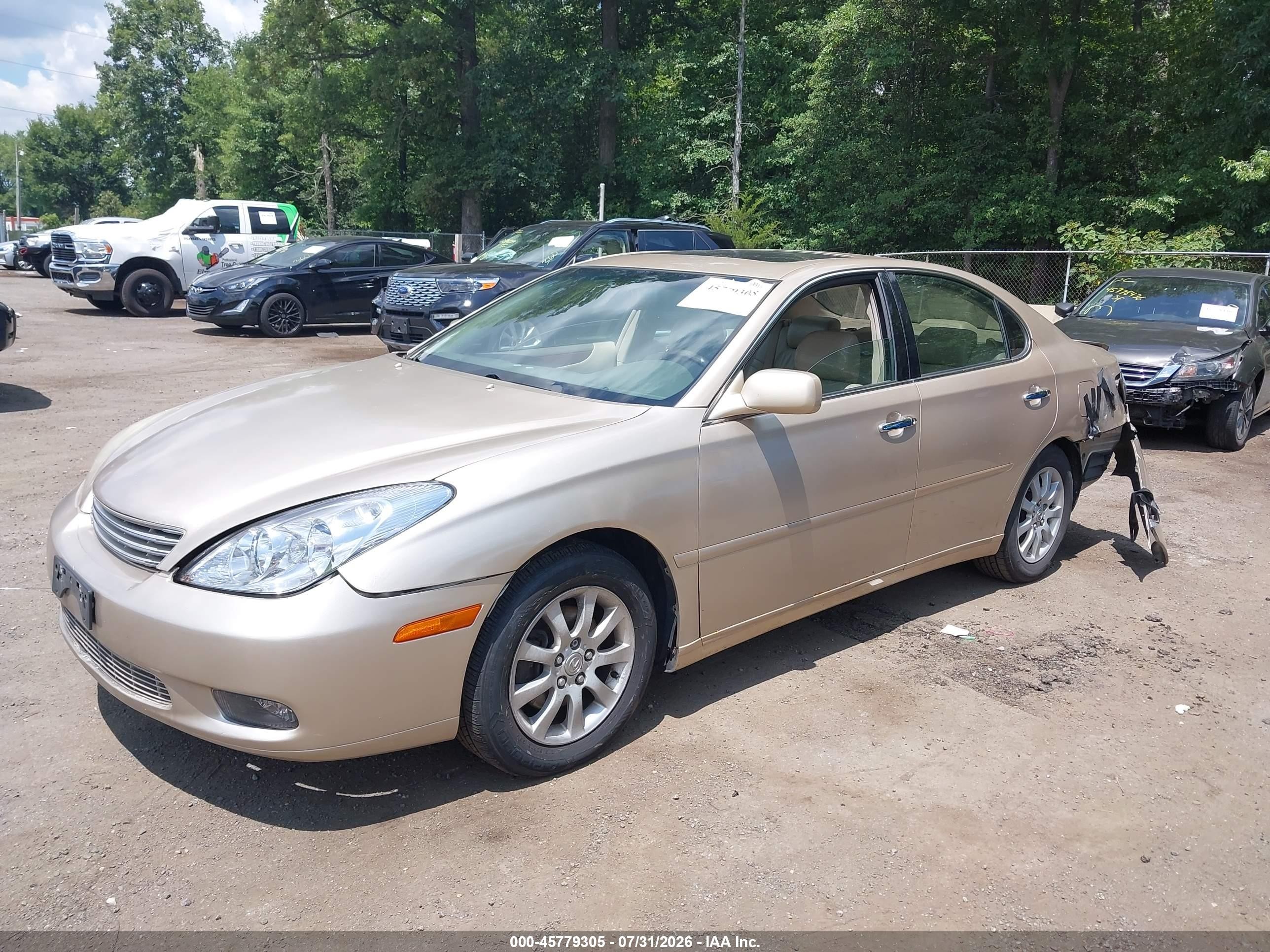 2003 Lexus Es 300   Champagne vin: JTHBF30GX30125533
