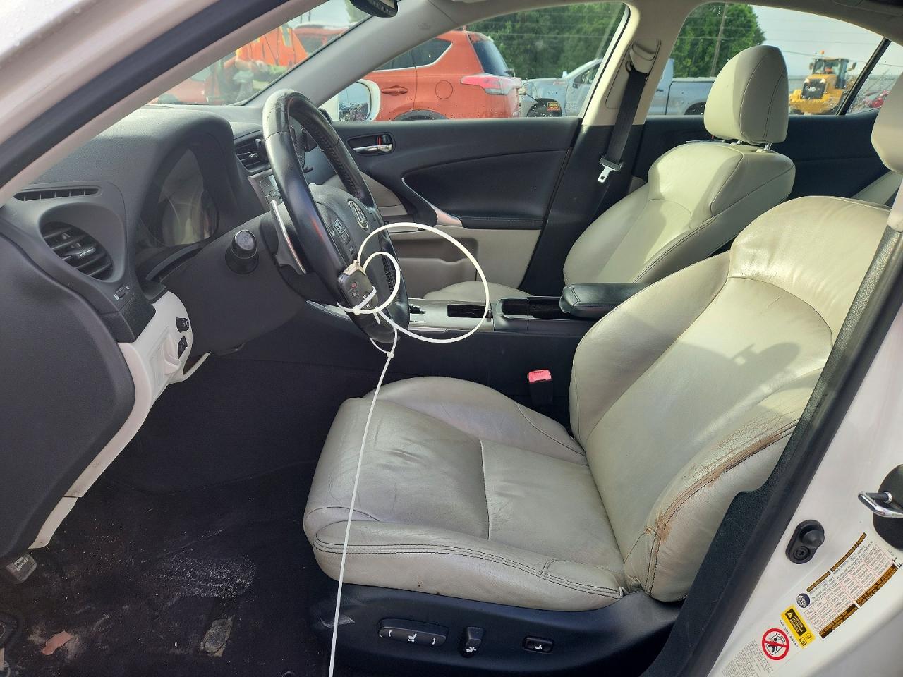 2010 Lexus Is 250 White vin: JTHBF5C20A2097285