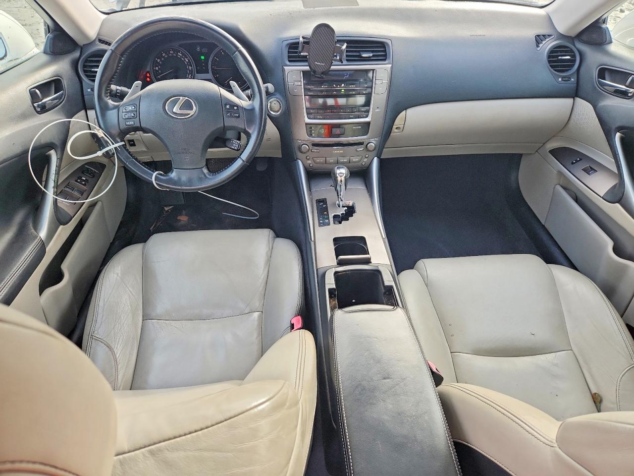 2010 Lexus Is 250 White vin: JTHBF5C20A2097285