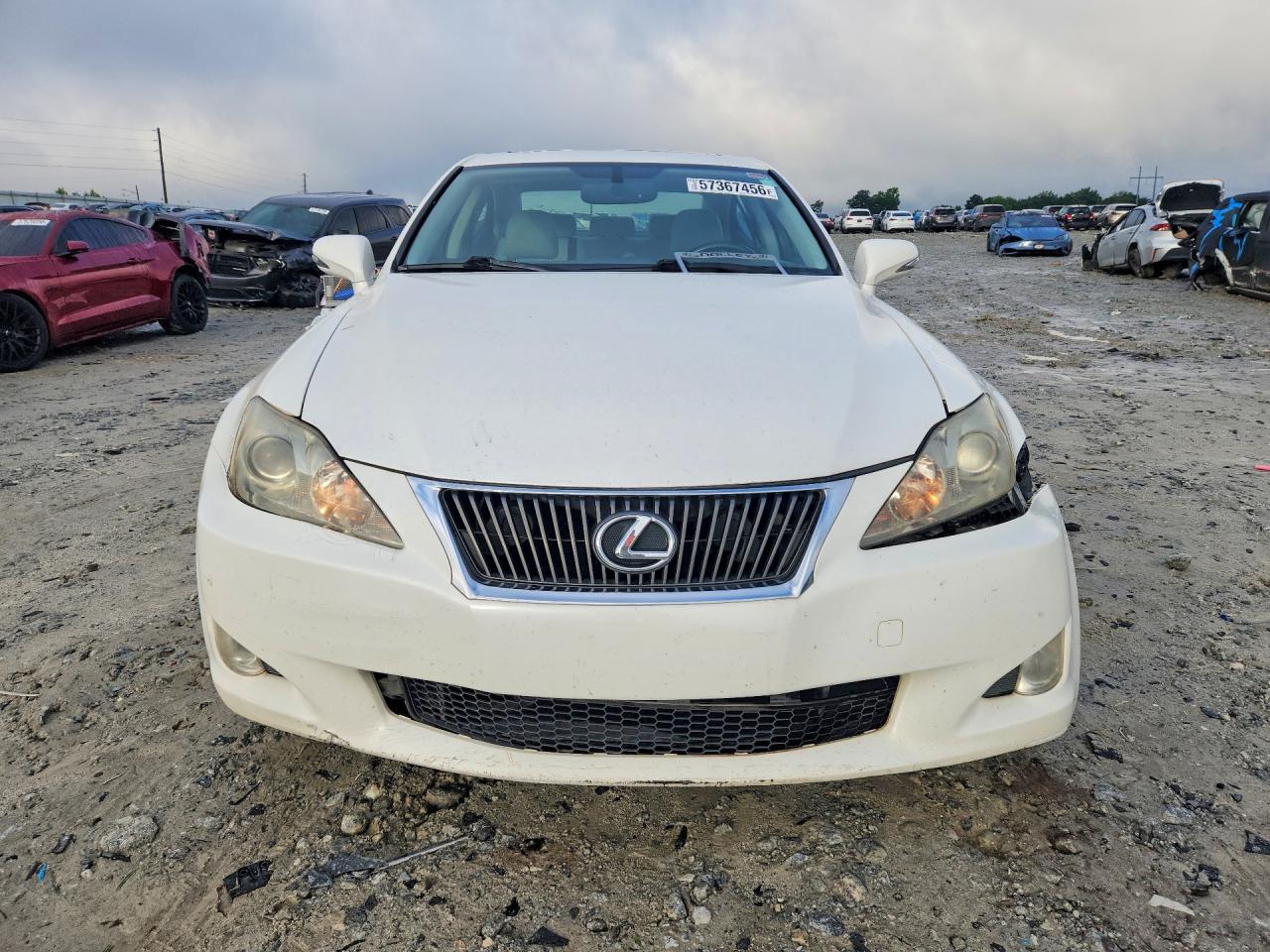 2010 Lexus Is 250 White vin: JTHBF5C20A2097285