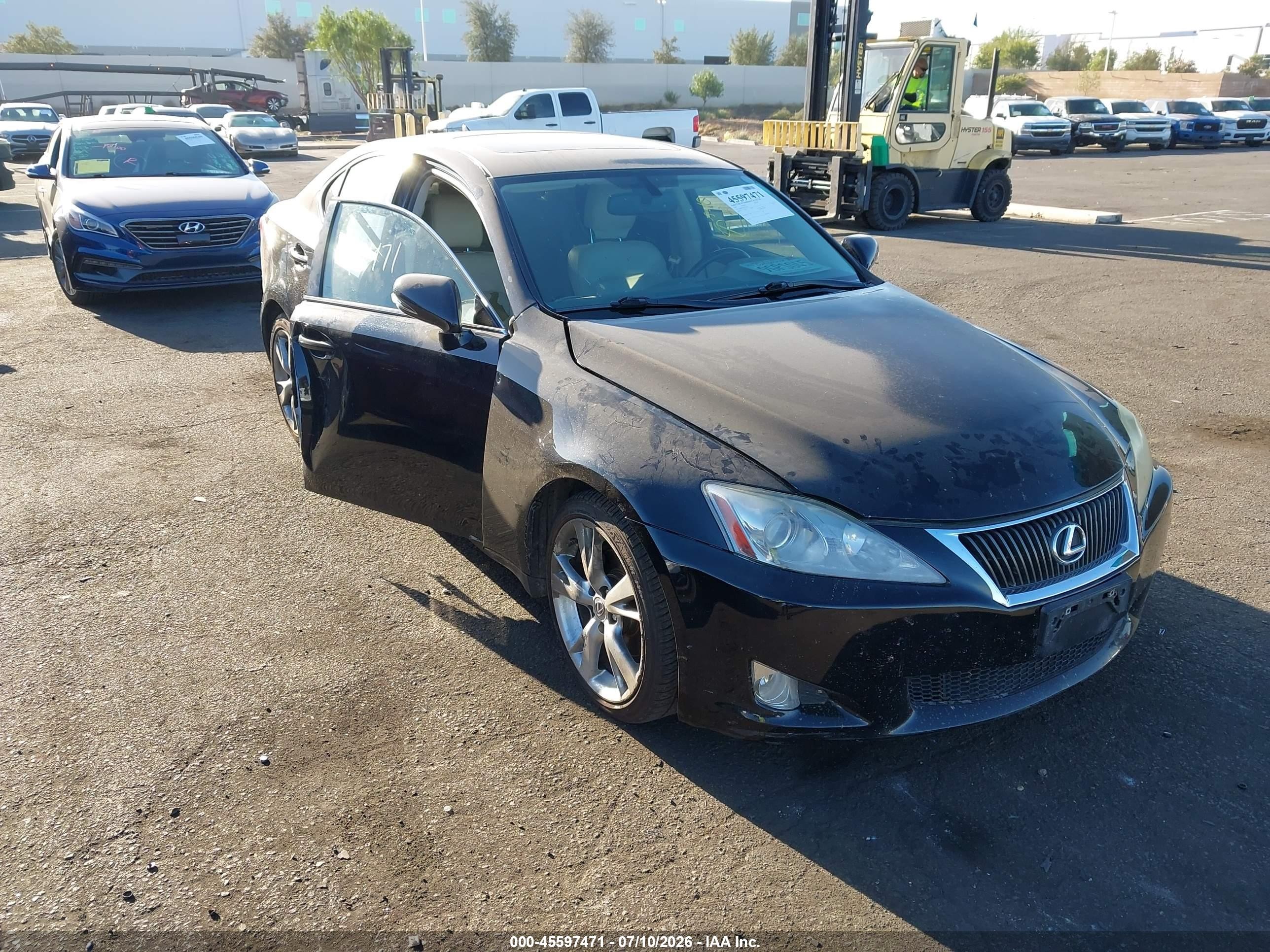 2010 Lexus Is 250   Черный vin: JTHBF5C20A5110423