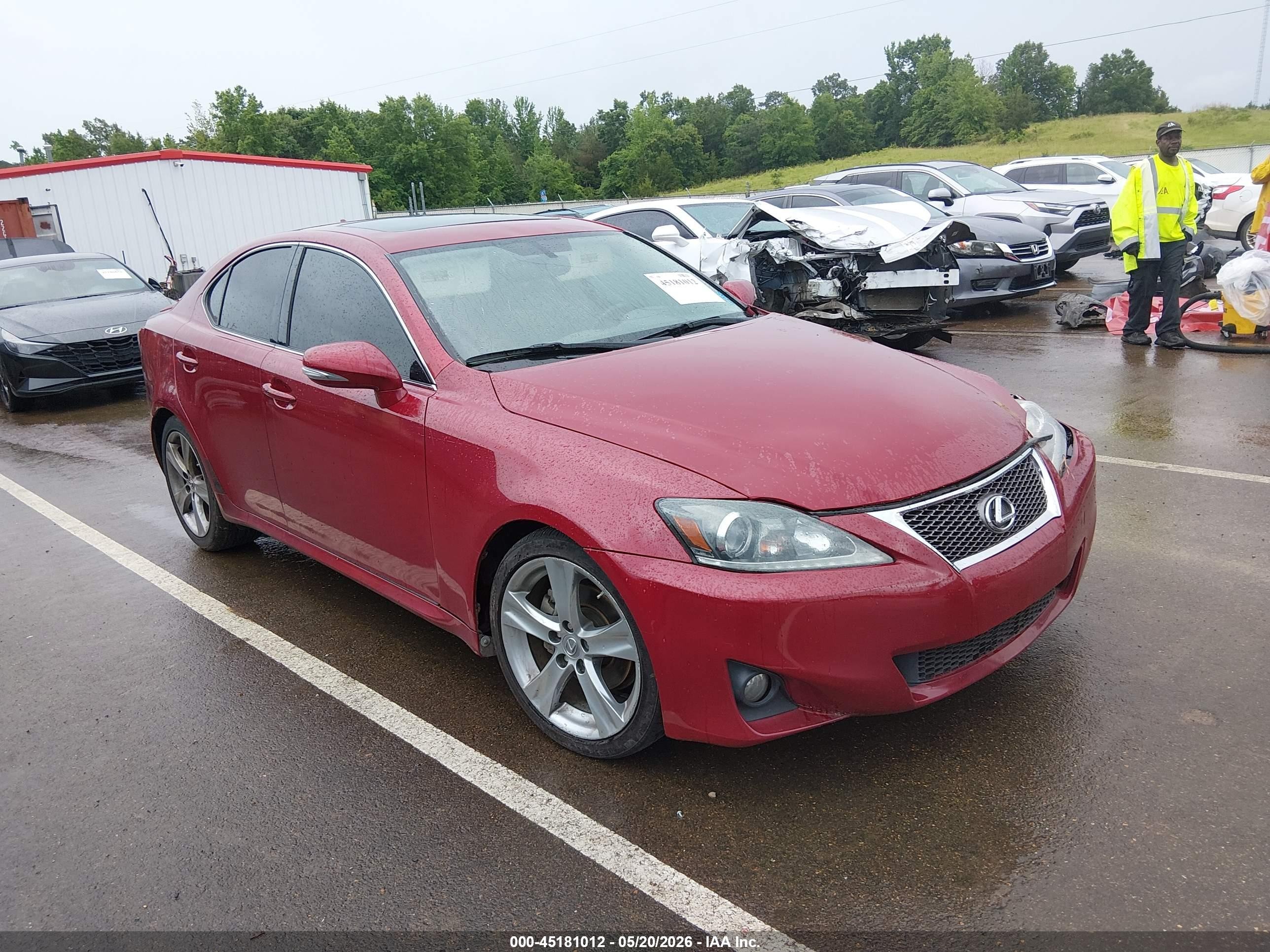 2011 Lexus Is 250   Burgundy vin: JTHBF5C20B5137428