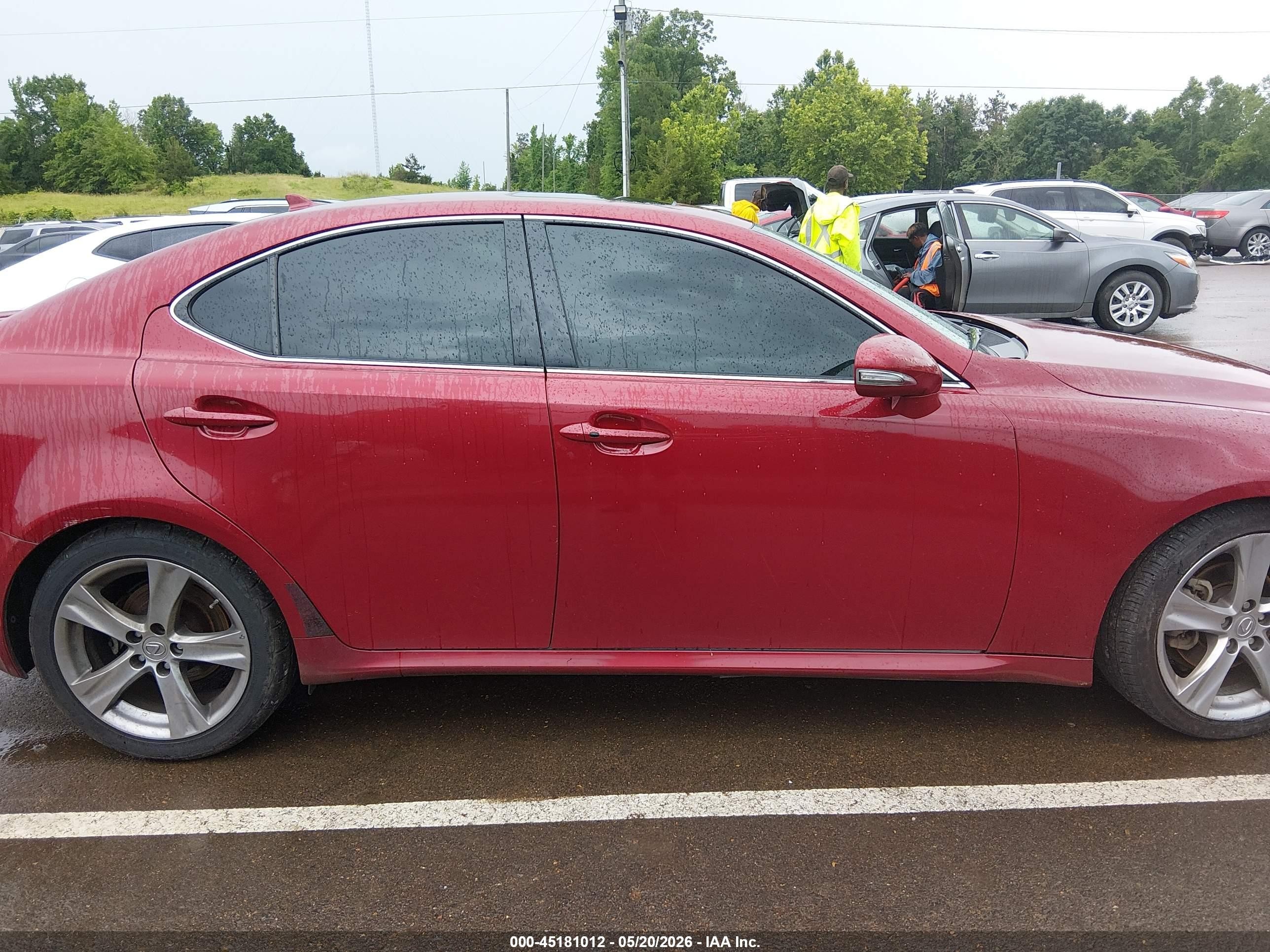 2011 Lexus Is 250   Burgundy vin: JTHBF5C20B5137428